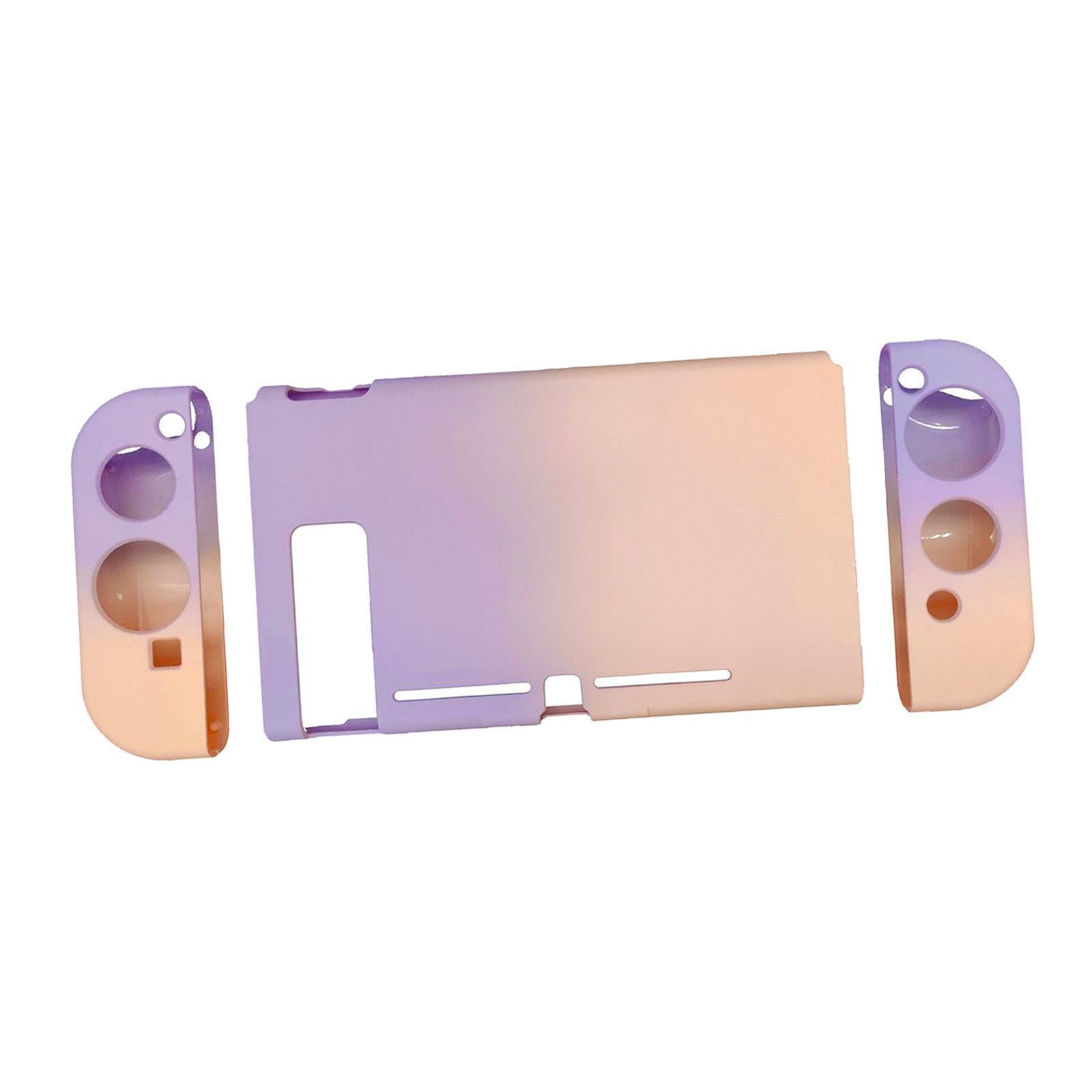 Soft Silicone Hard Colorful Protective Case Cover Shell for Nintendo Switch purple pink gradient
