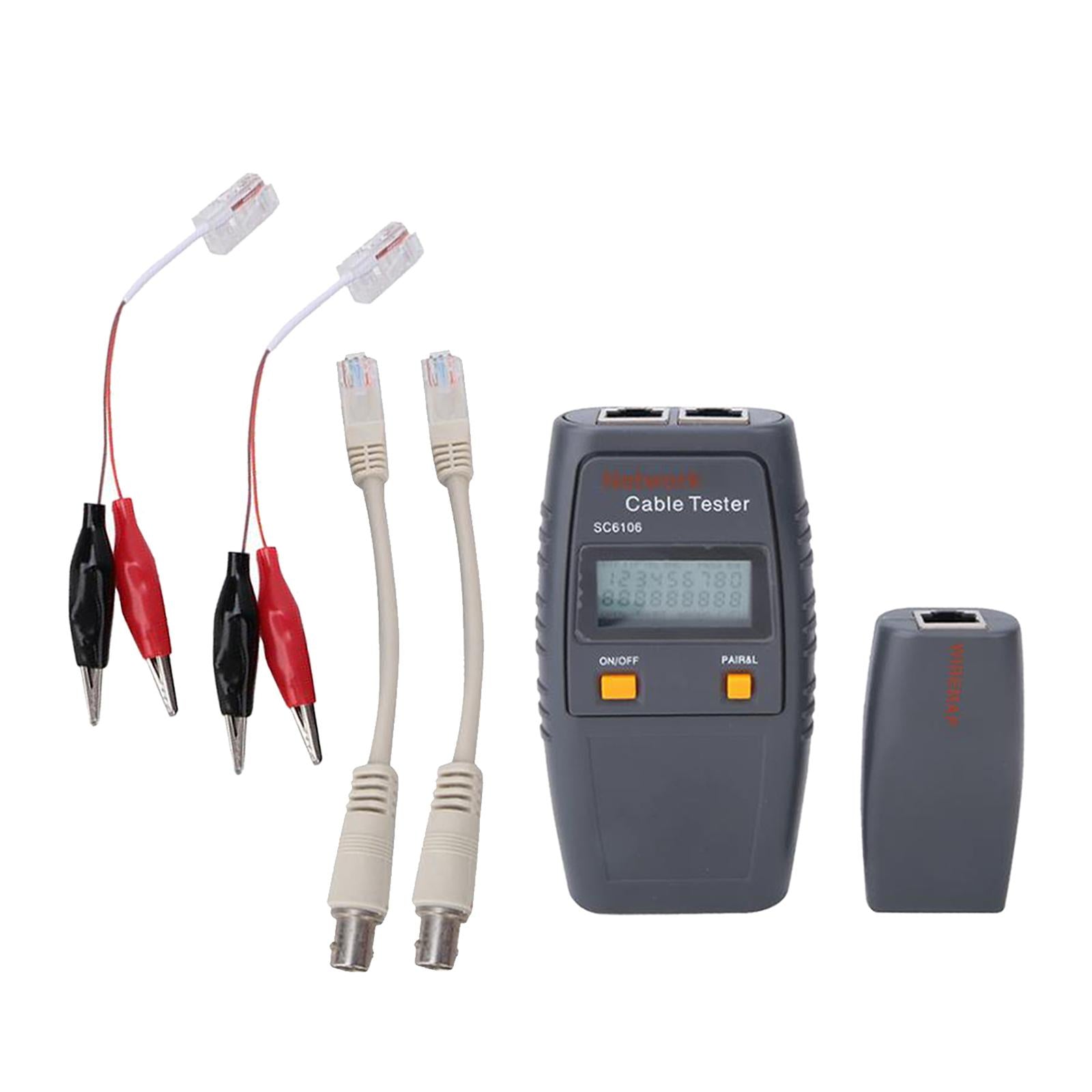 Network Cable Tester Cable Collation Continuity Checking for RJ45 RJ11