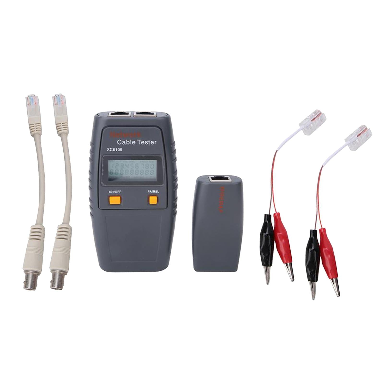 Network Cable Tester Cable Collation Continuity Checking for RJ45 RJ11