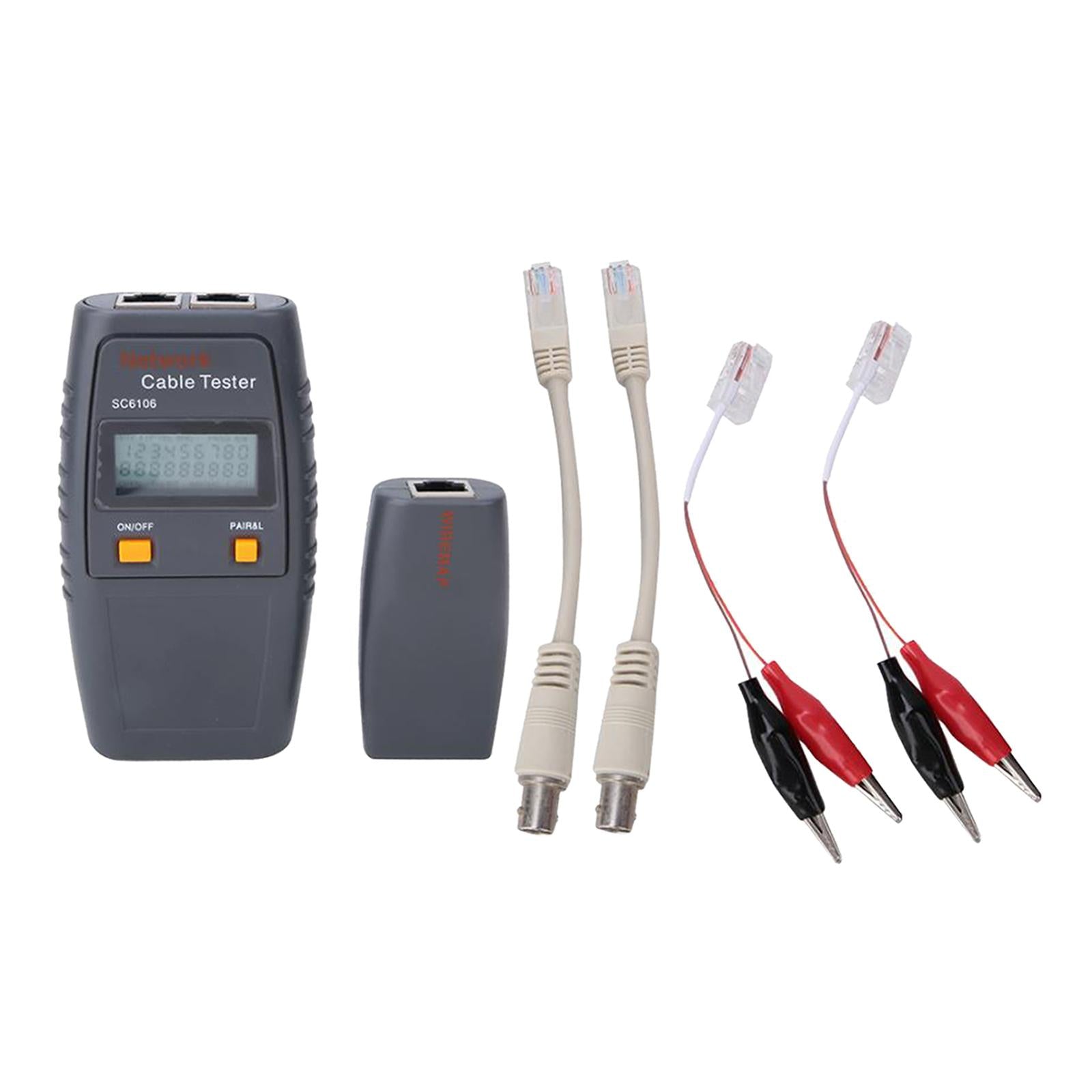 Network Cable Tester Cable Collation Continuity Checking for RJ45 RJ11