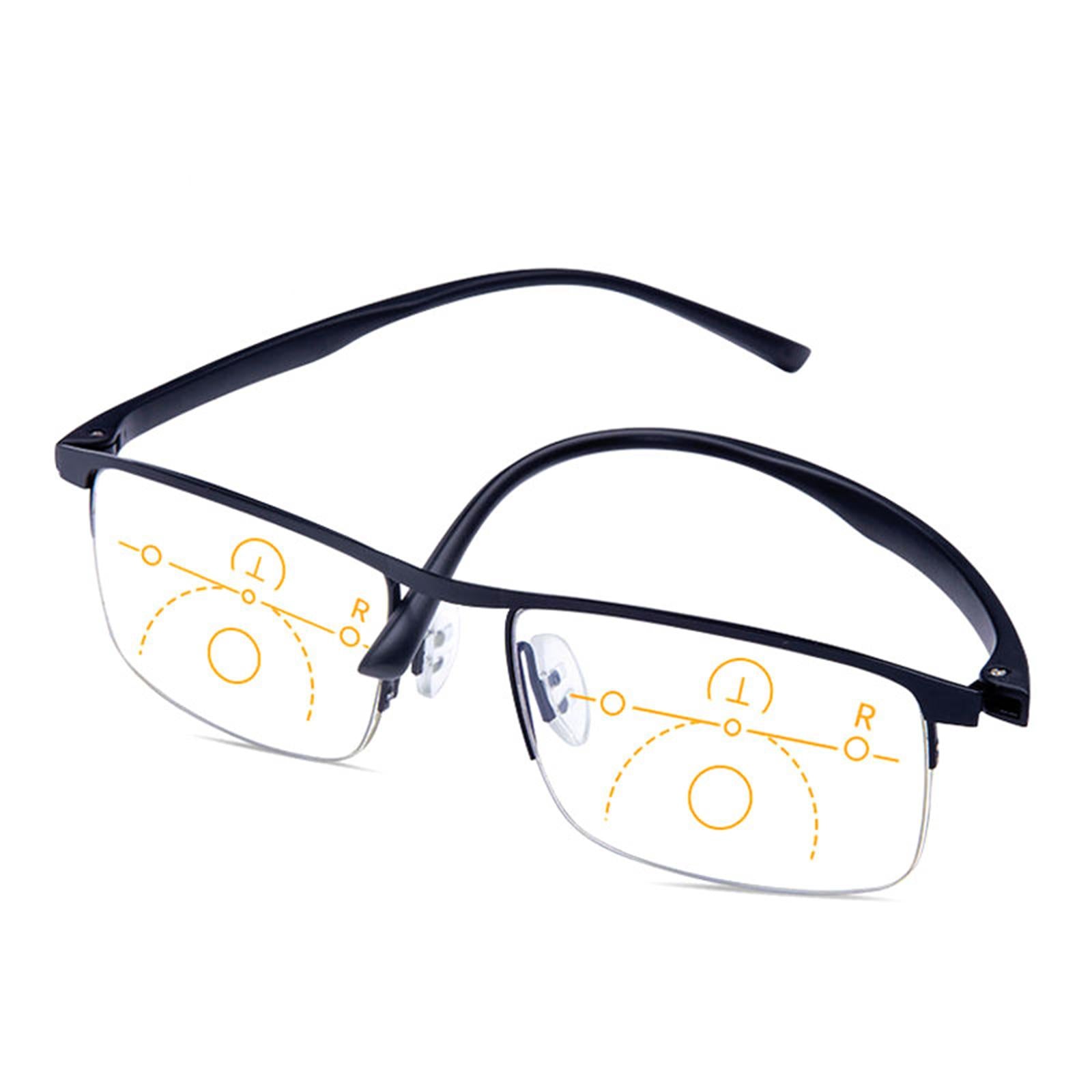 Presbyopic Glasses Progressive Reading Anti-Blue Light Black 100 Degree