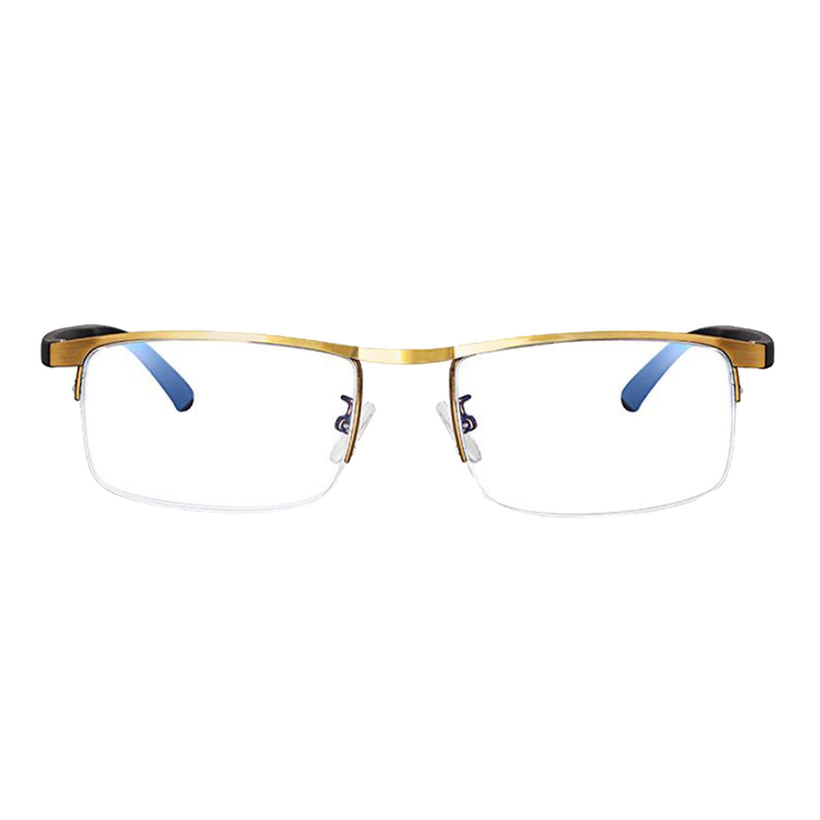 Presbyopic Glasses Progressive Reading Anti-Blue Light Gold 100 Degree