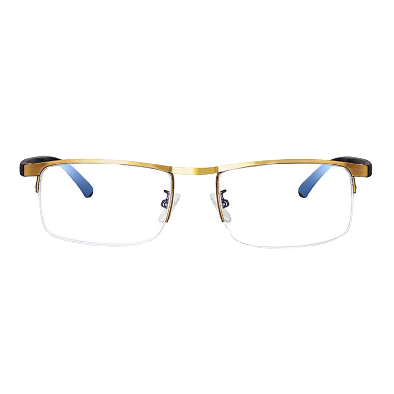 Presbyopic Glasses Progressive Reading Anti-Blue Light Gold 150 Degree