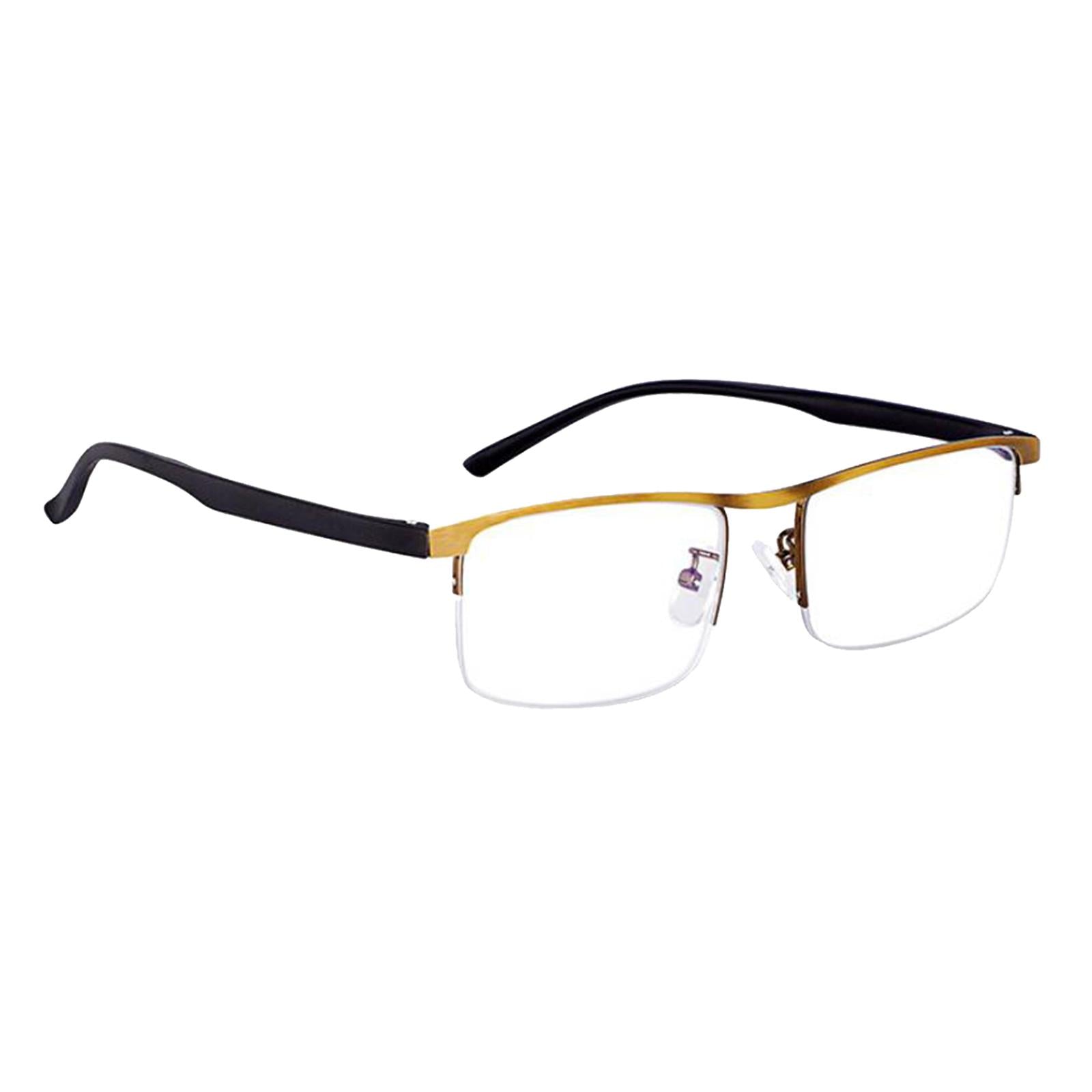 Presbyopic Glasses Progressive Reading Anti-Blue Light Gold 300 Degree