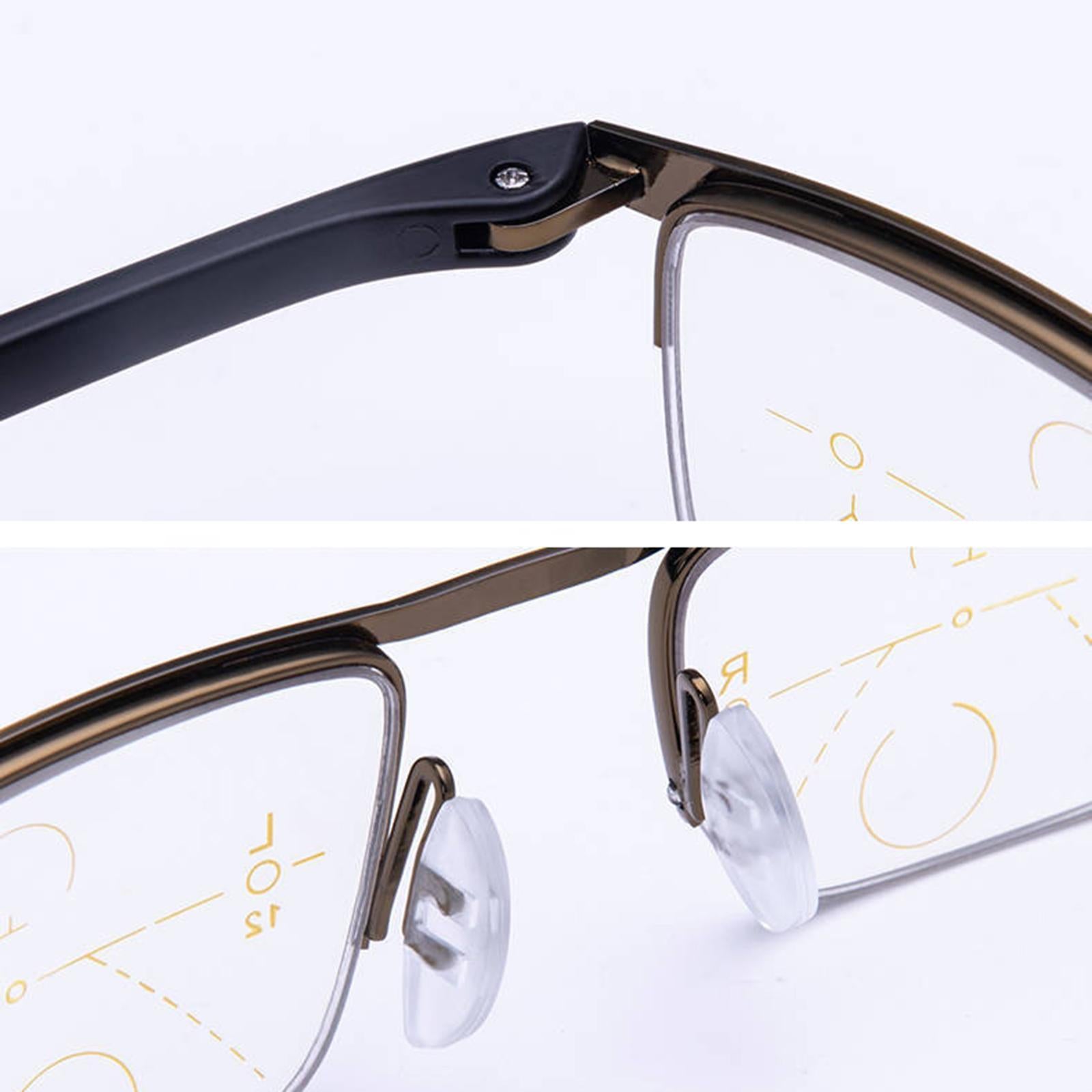 Presbyopic Glasses Progressive Reading Anti-Blue Light Gold 350 Degree