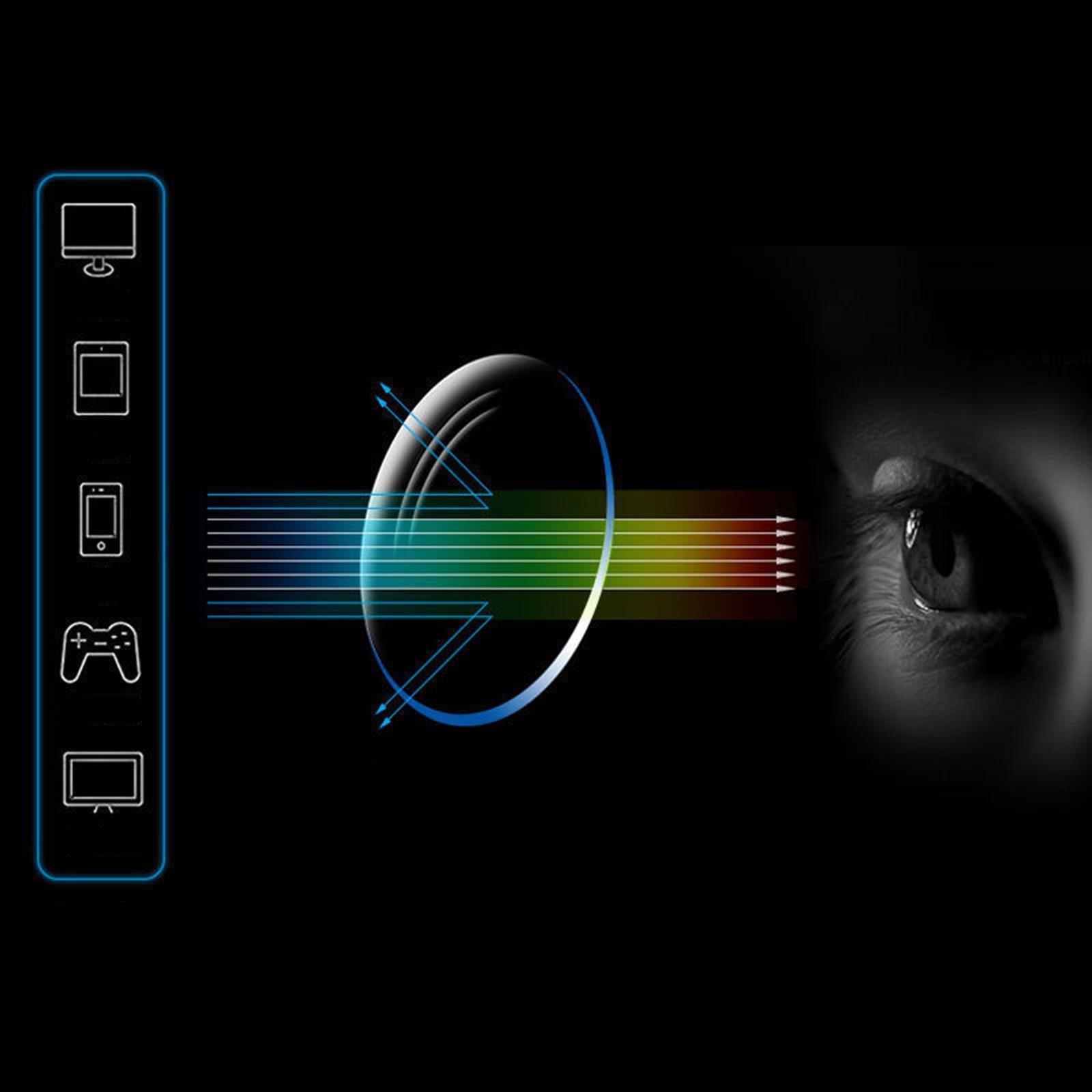 Presbyopic Glasses Progressive Reading Anti-Blue Light Gold 400 Degree