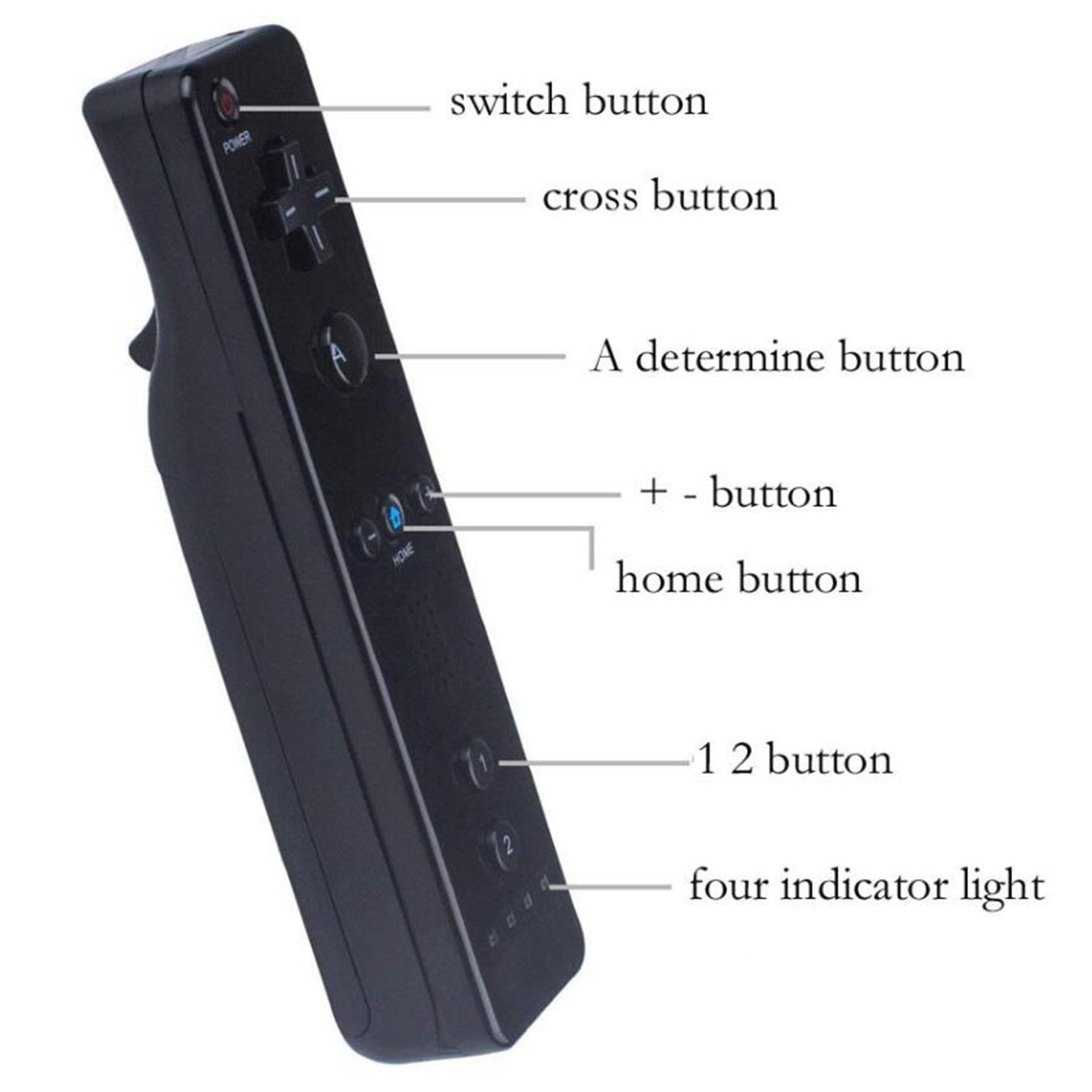Gesture Controller and Nunchuck Joystick Combo for Nintendo Wii Wii U black