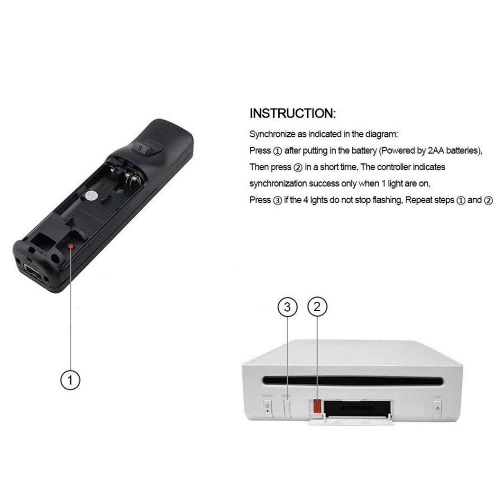 Gesture Controller and Nunchuck Joystick Combo for Nintendo Wii Wii U black