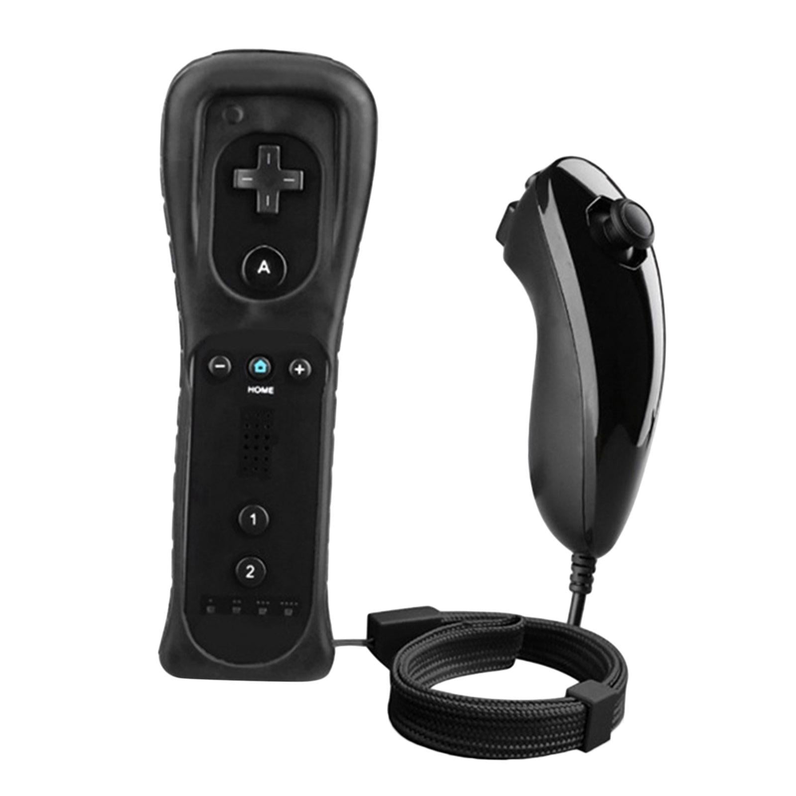 Gesture Controller and Nunchuck Joystick Combo for Nintendo Wii Wii U black