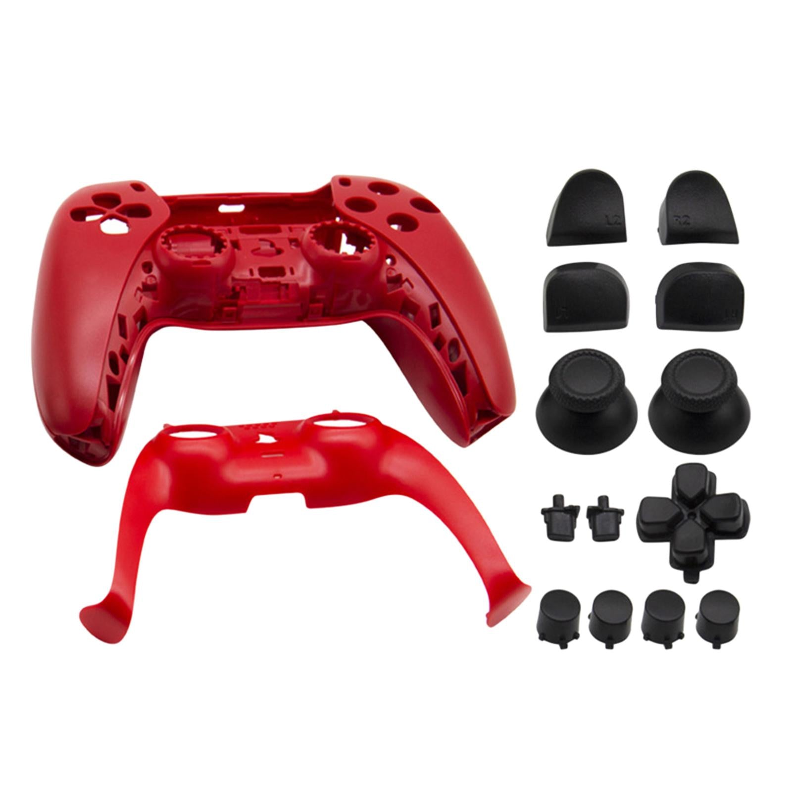 Replacement Housing Cover Shell Case Set For Sony PS5 Controller Red