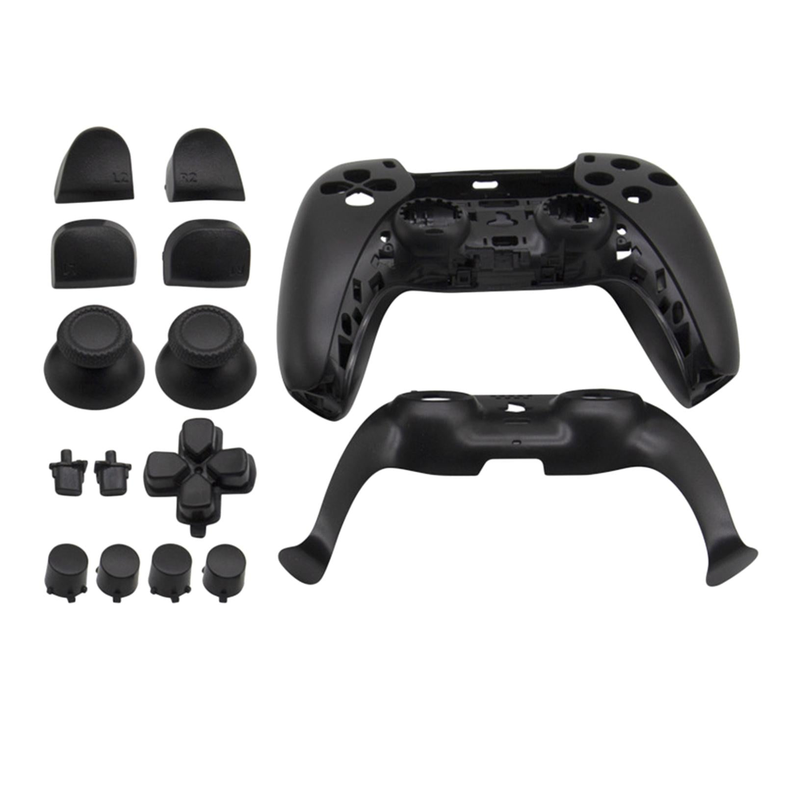 Replacement Housing Cover Shell Case Set For Sony PS5 Controller Black