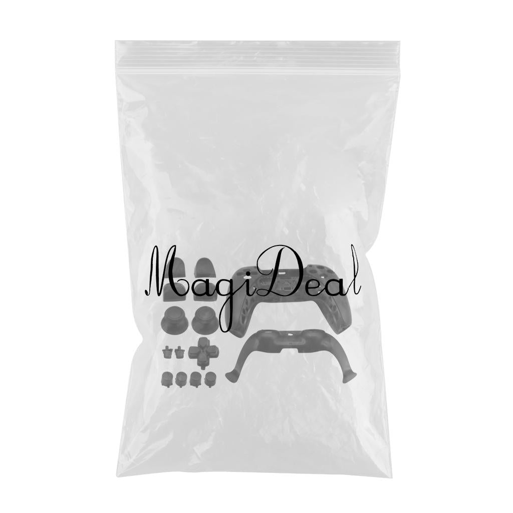 Replacement Housing Cover Shell Case Set For Sony PS5 Controller Black