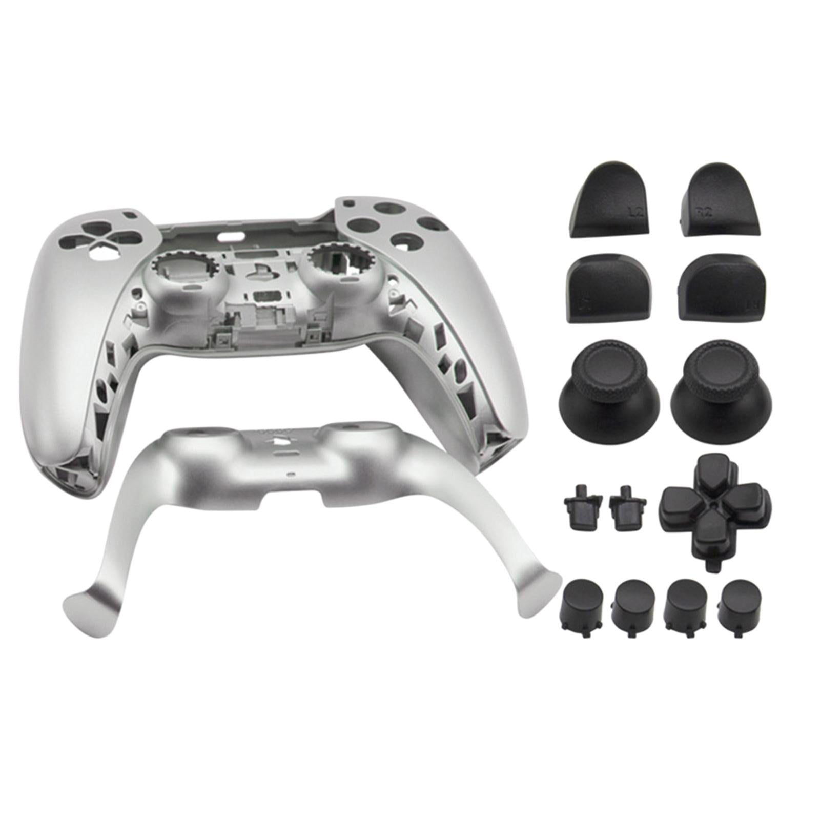 Replacement Housing Cover Shell Case Set For Sony PS5 Controller Silver Gray