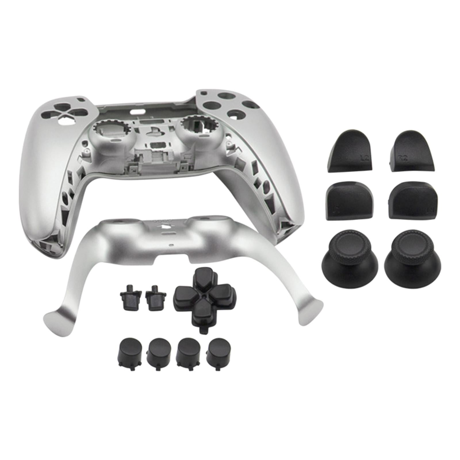 Replacement Housing Cover Shell Case Set For Sony PS5 Controller Silver Gray