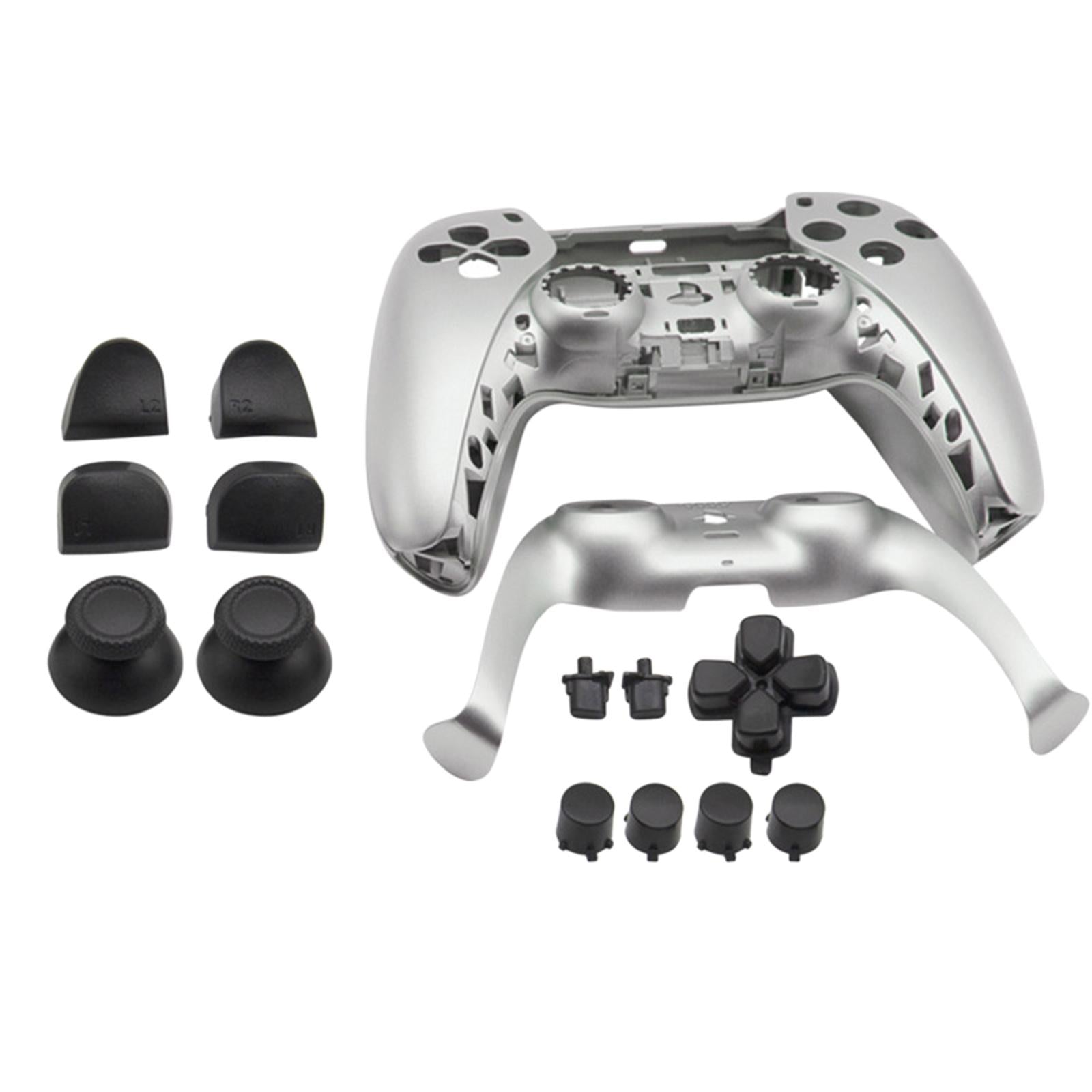 Replacement Housing Cover Shell Case Set For Sony PS5 Controller Silver Gray