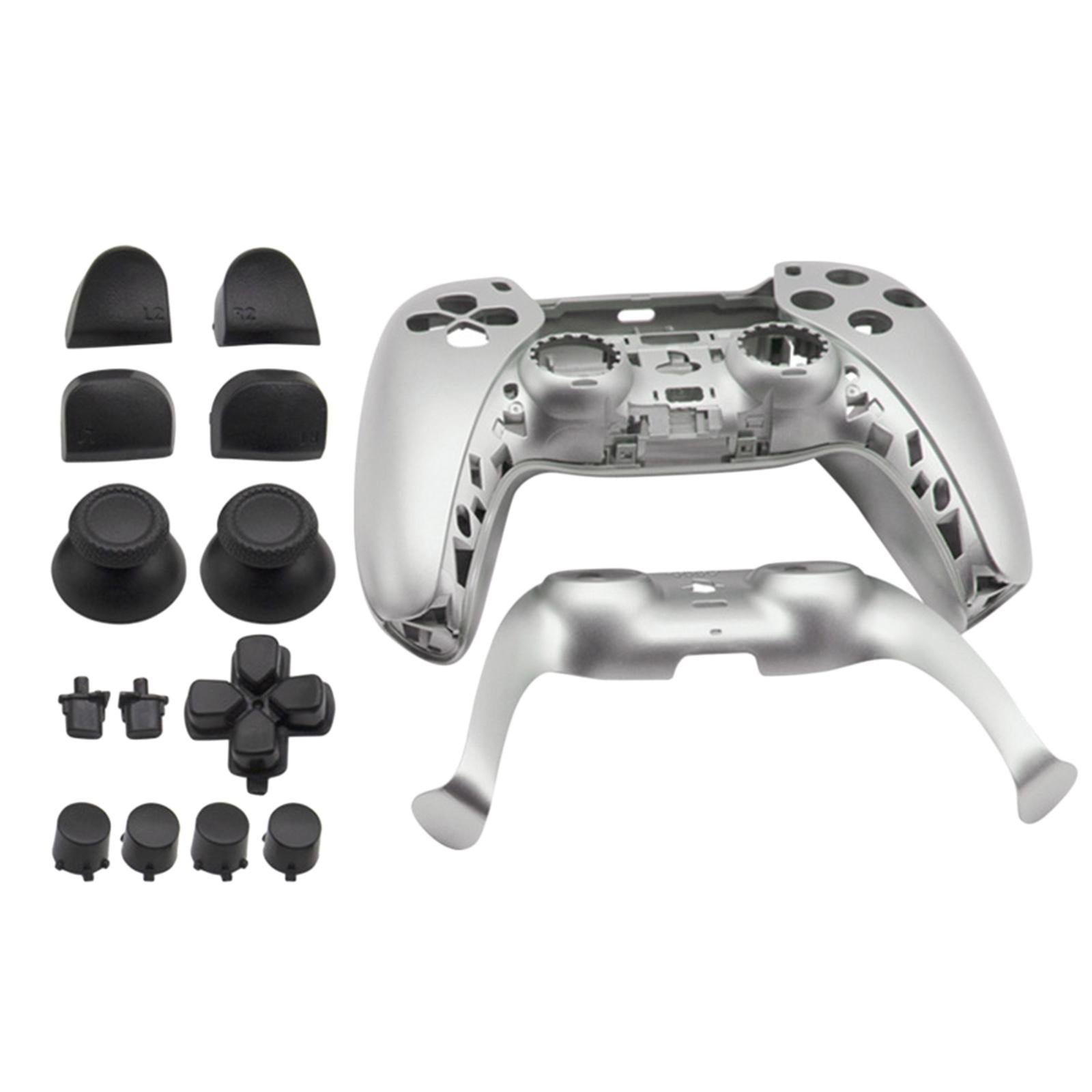 Replacement Housing Cover Shell Case Set For Sony PS5 Controller Silver Gray