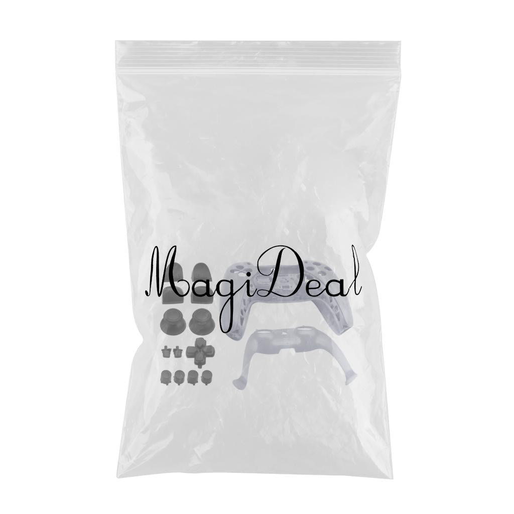 Replacement Housing Cover Shell Case Set For Sony PS5 Controller Silver