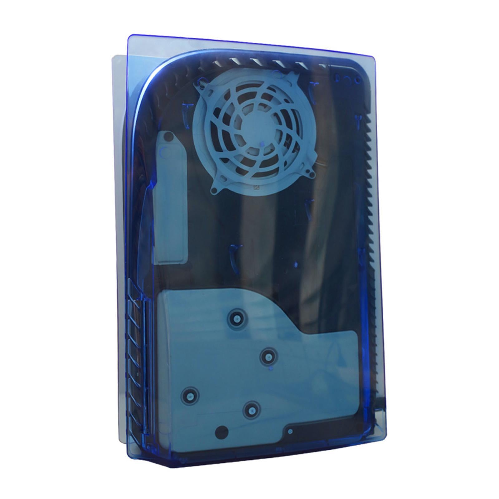 Plate Shell Cover Anti-Scratch for Sony PS5 Disc Version Transparent Blue