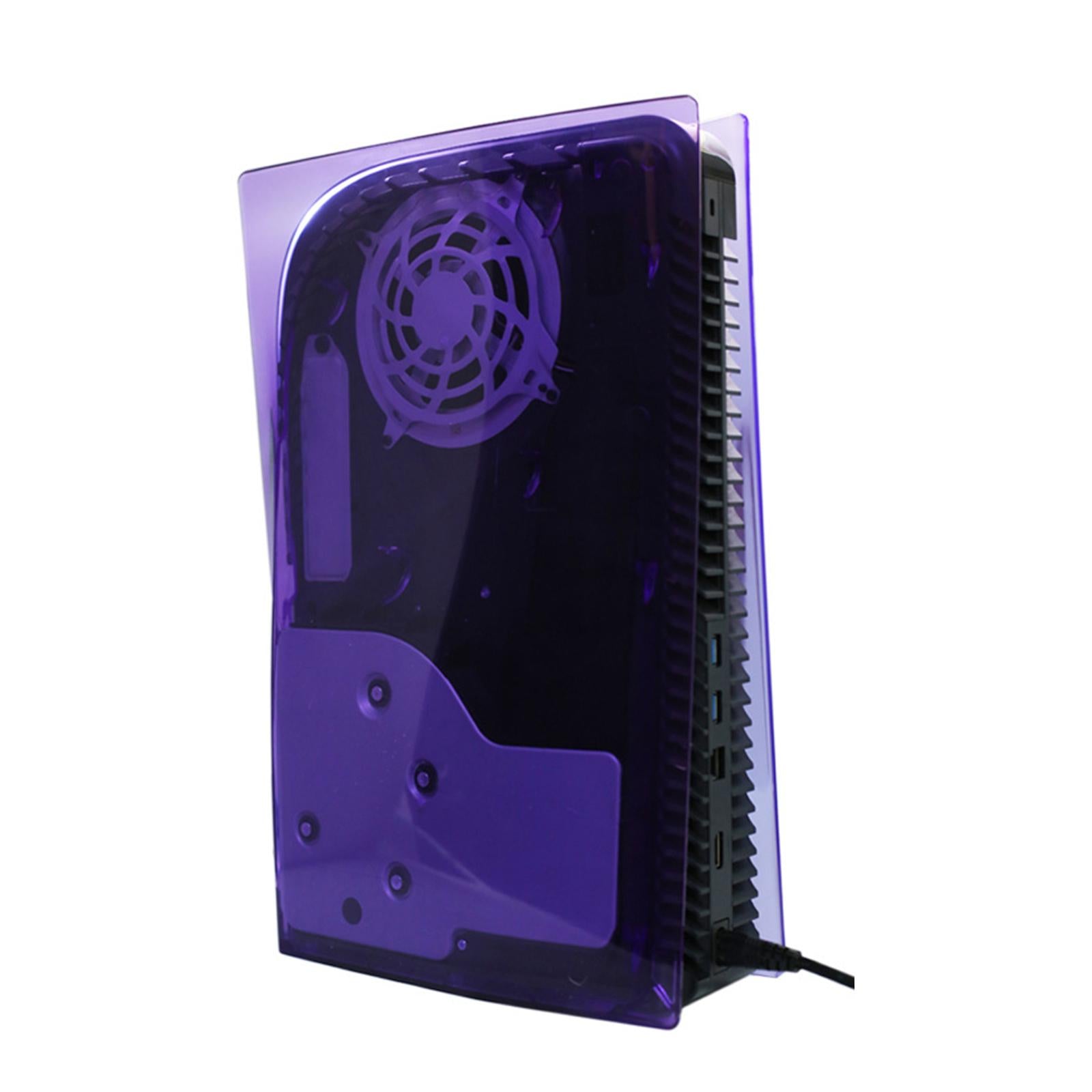 Plate Shell Cover Anti-Scratch for Sony PS5 Disc Version Transparent purple