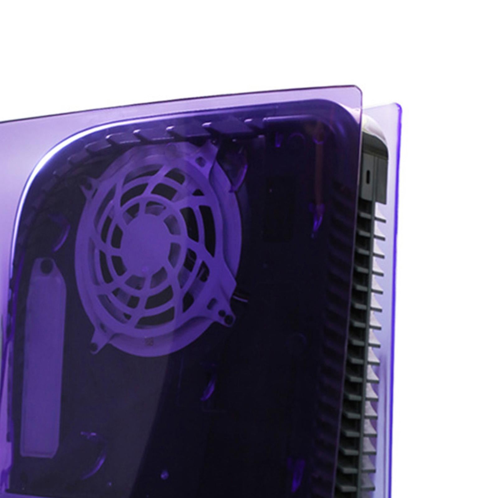 Plate Shell Cover Anti-Scratch for Sony PS5 Disc Version Transparent purple