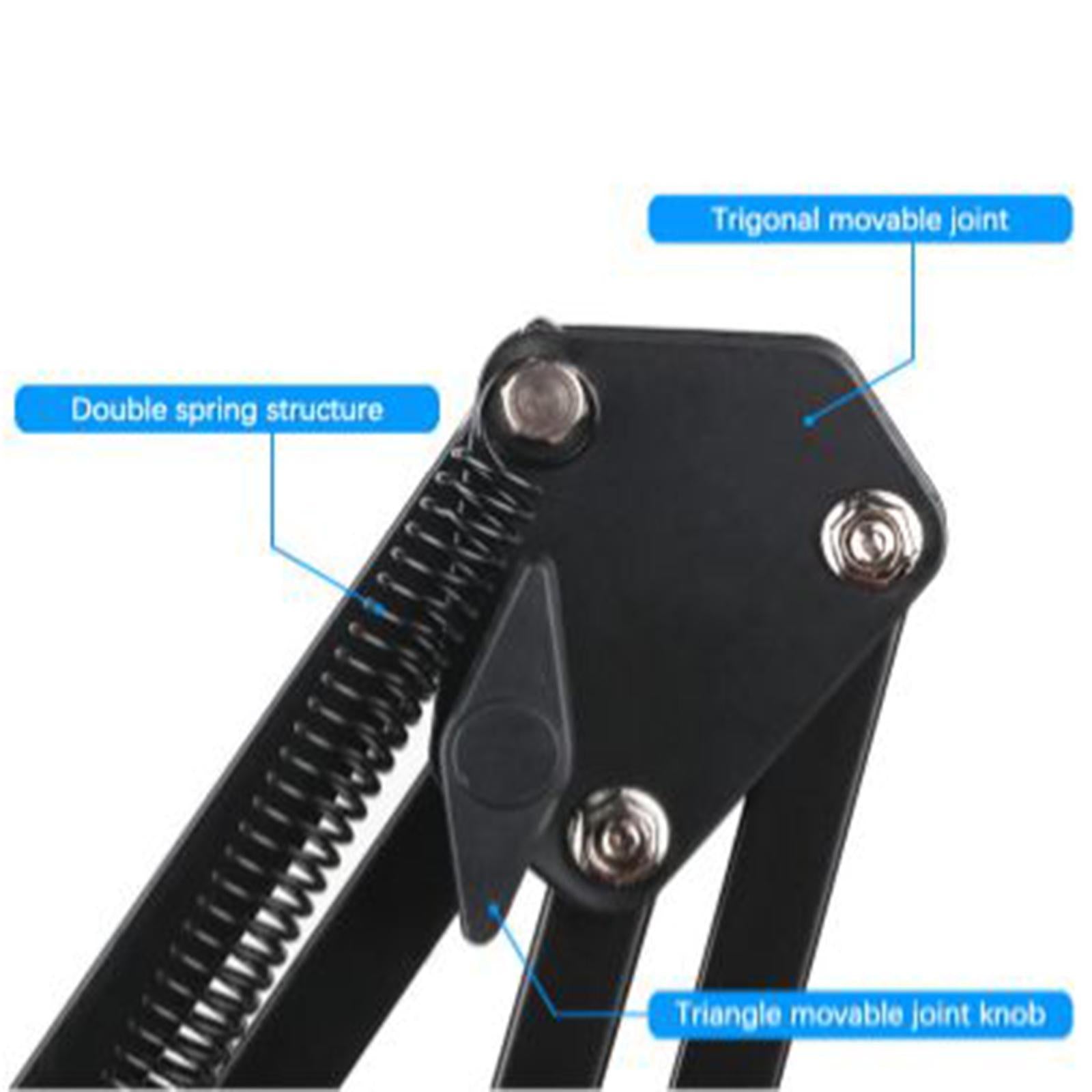 New Mic Microphone Holders Suspension Boom Scissor Arm Stand 6CM Base
