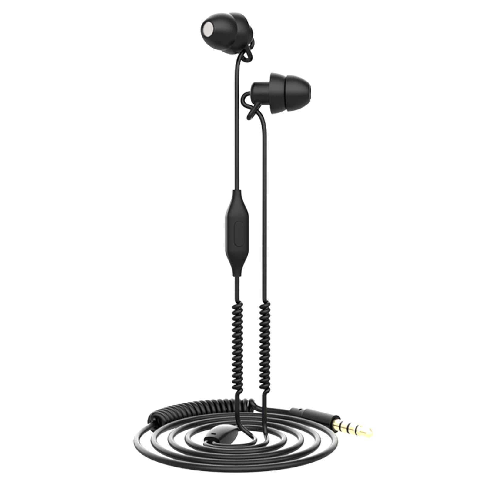 Soft Silicon Sleeping Earbuds for Sleeper Snoring Tablets Air Travel black