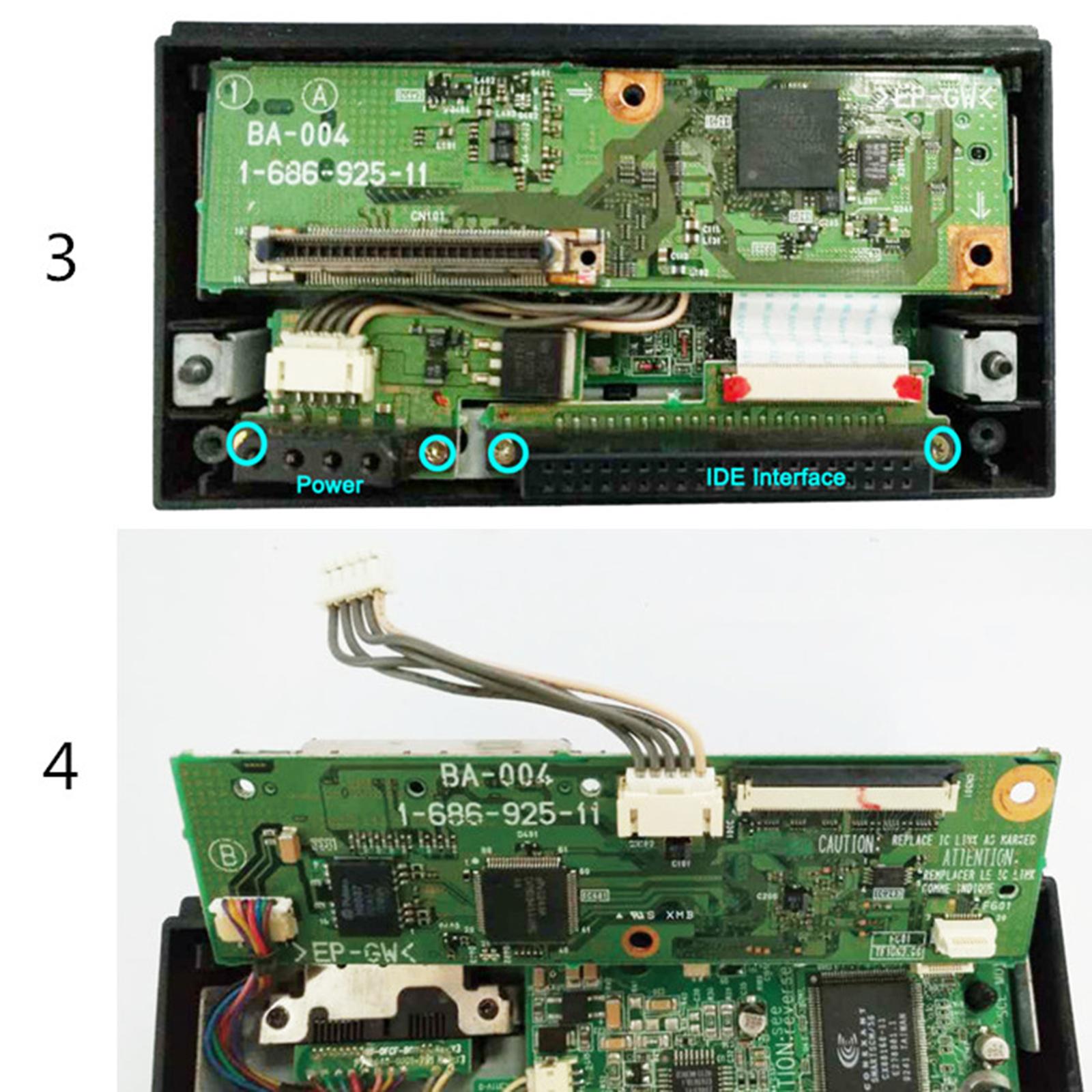 IDE to SATA Adapter PCB Adaptor Board for PS2 Game Purple Durable Compact
