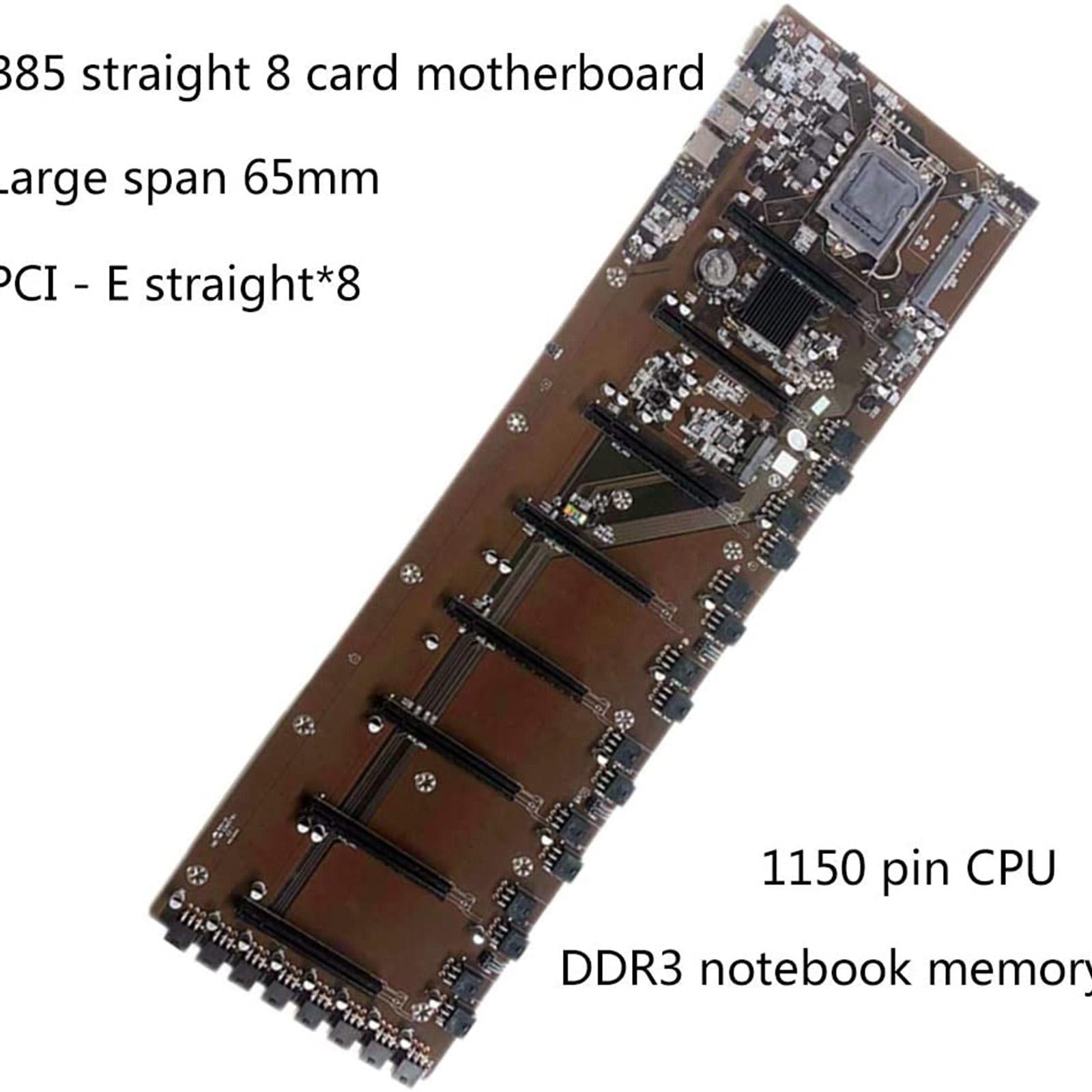 B85 1150 Pin Motherboard 4 USB3.0 LAN 8 PCIE 16X GPU Graphics Card Mainboard