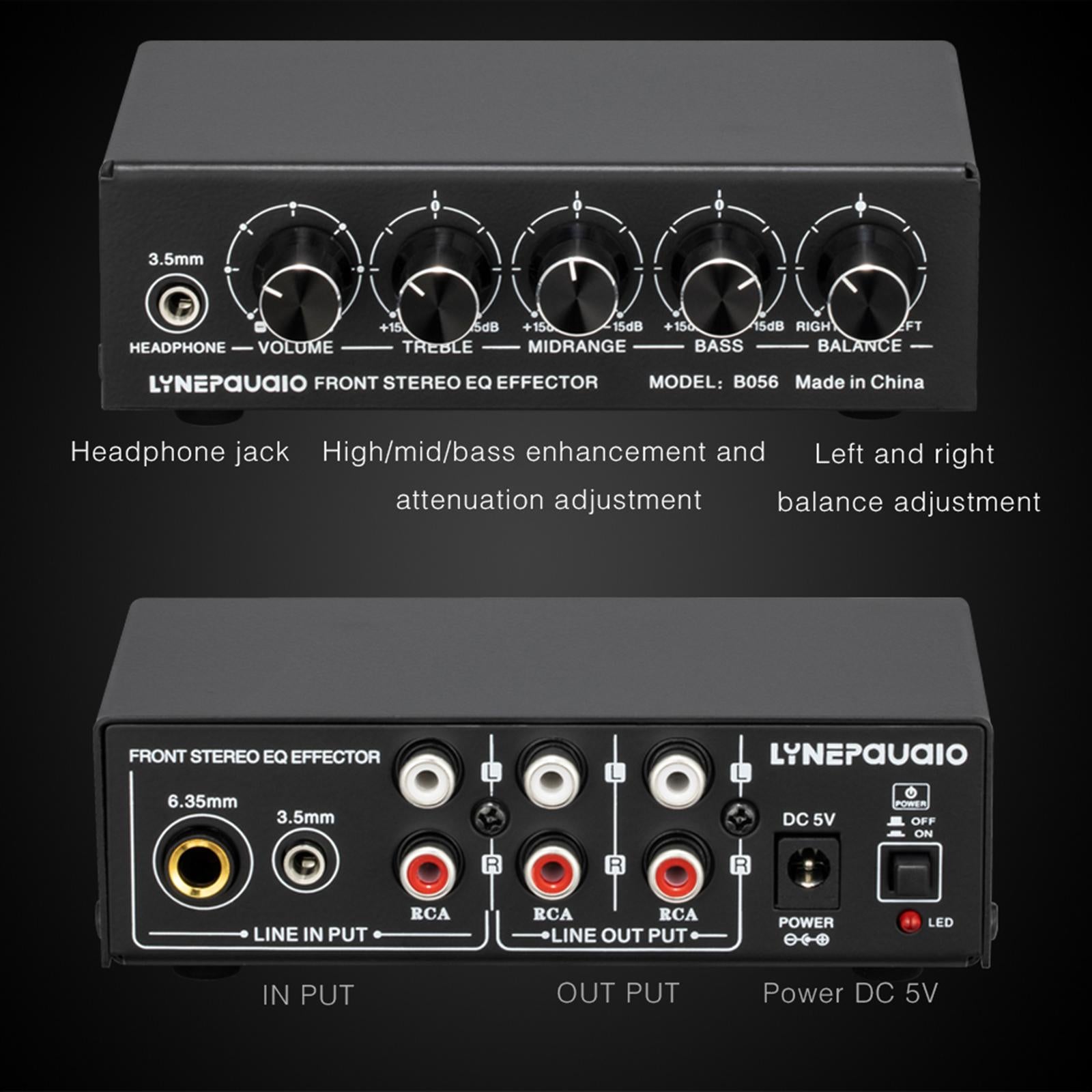 Portable 3-Channel Microphone Audio Mixer Stereo for Sub-Mixing Low-Noise