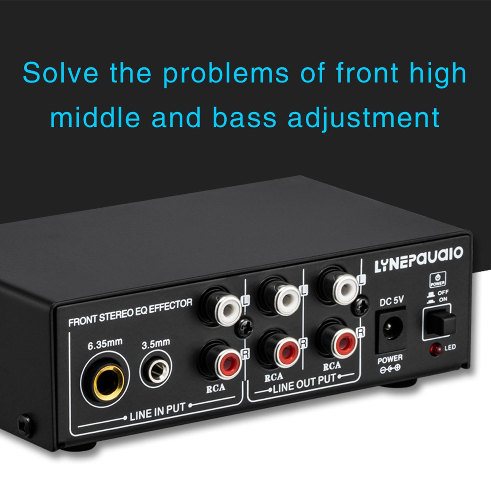 Portable 3-Channel Microphone Audio Mixer Stereo for Sub-Mixing Low-Noise