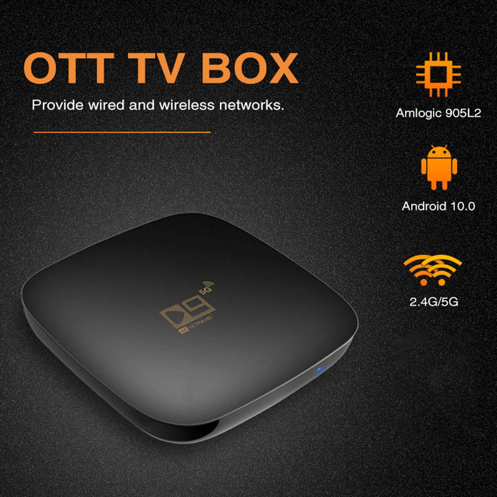 Smart D9 TV Media Player 2.4G 5G WIFI 905 Core HD TV receiver 8GB 128GB UK