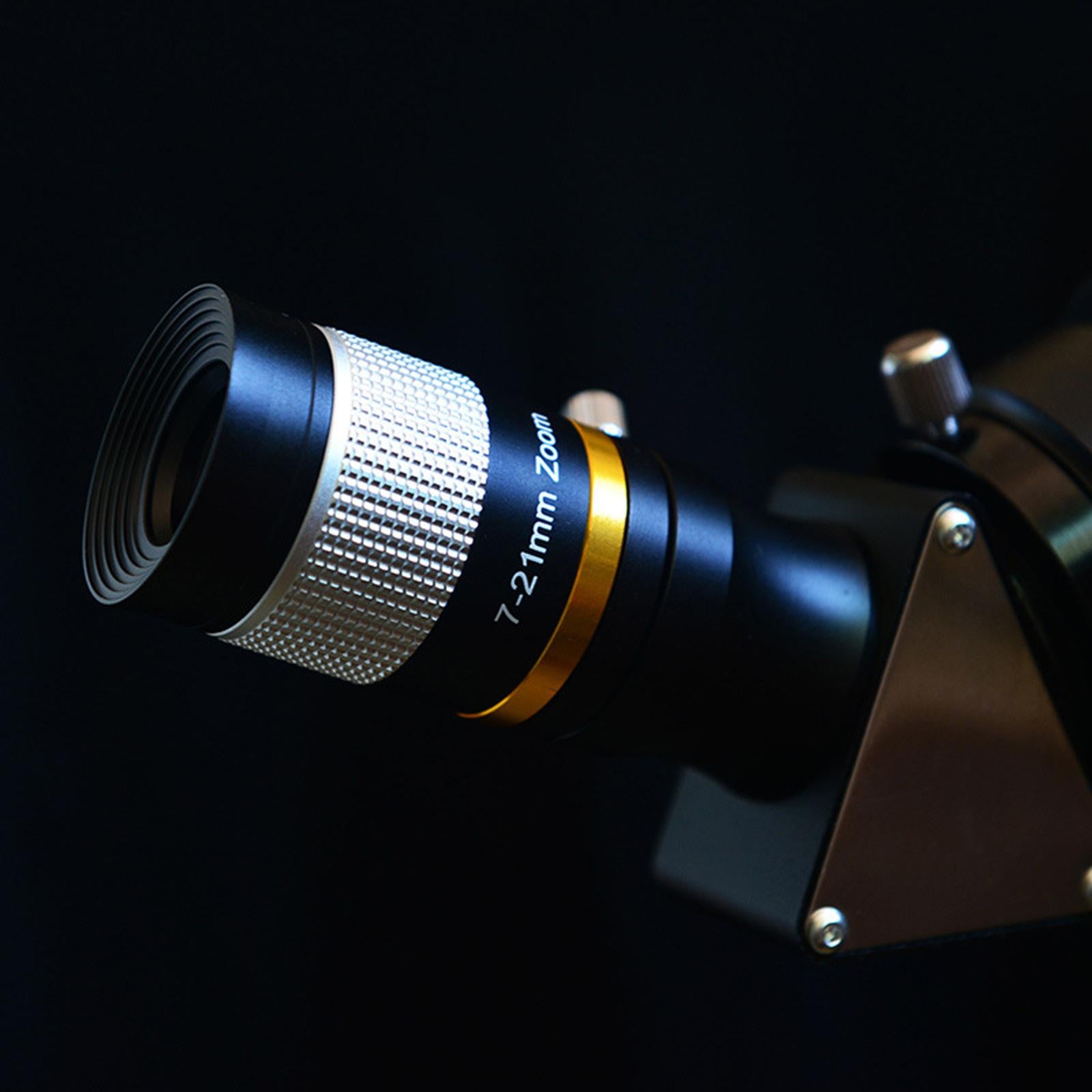 7-21mm Zoom Eyepiece for 1.25 Telescope Viewing Moon Nebulae Star Clusters"