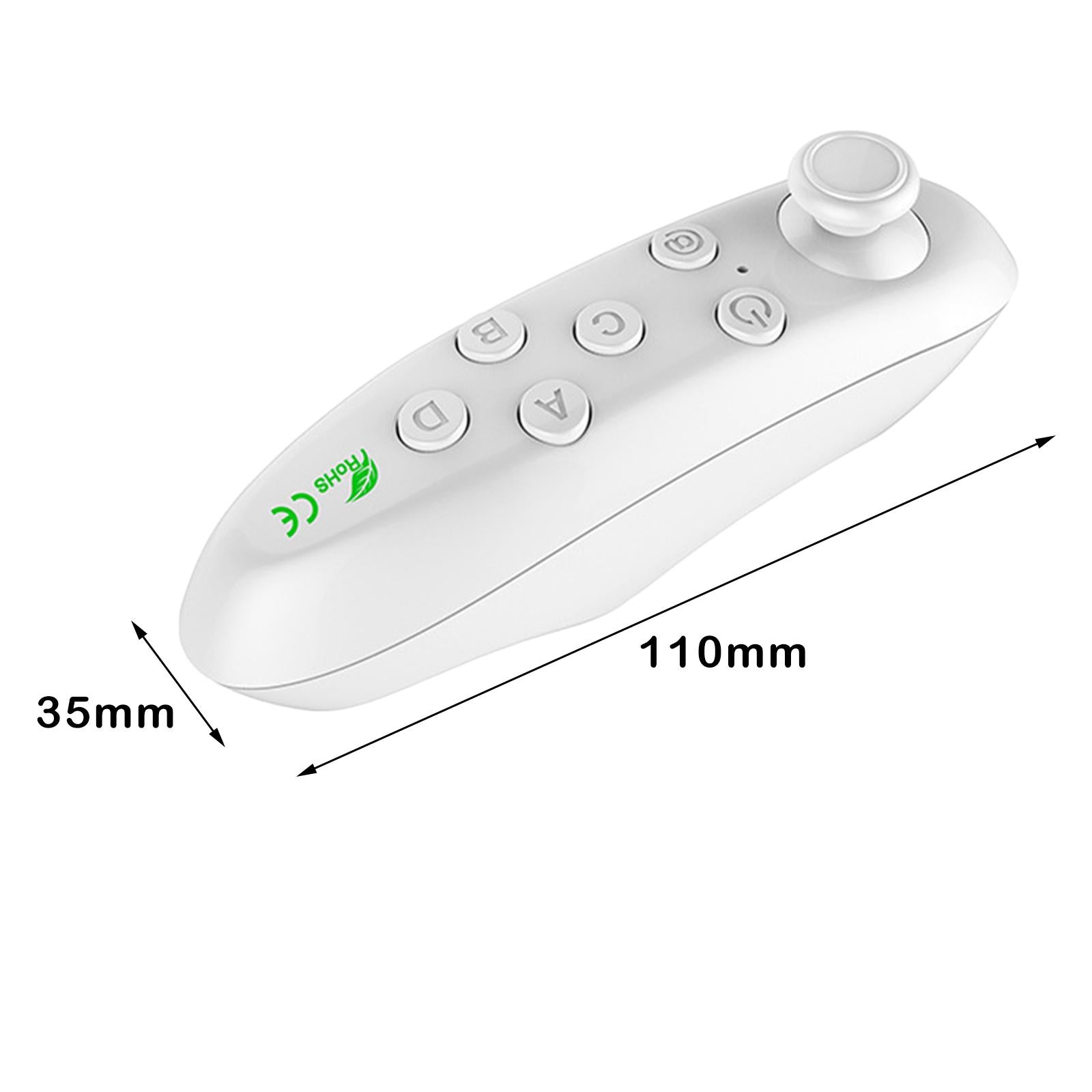 Mini Game Joystick Gamepad Remote For Film Selfie Mouse Tablet Laptop white