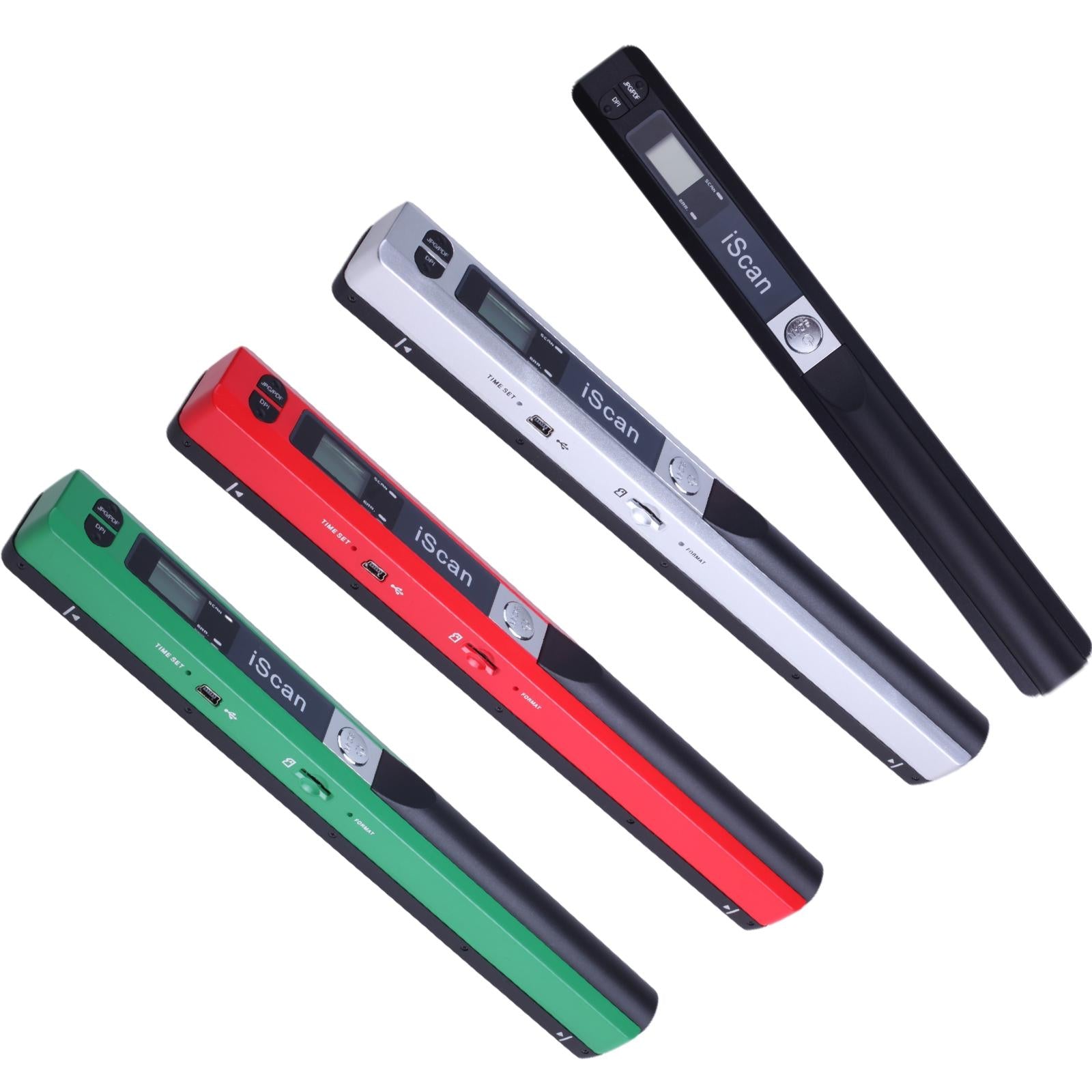 iScan Mini Handheld Portable Scanner 300/600/900DPI JEPG PDF Format Compact Black