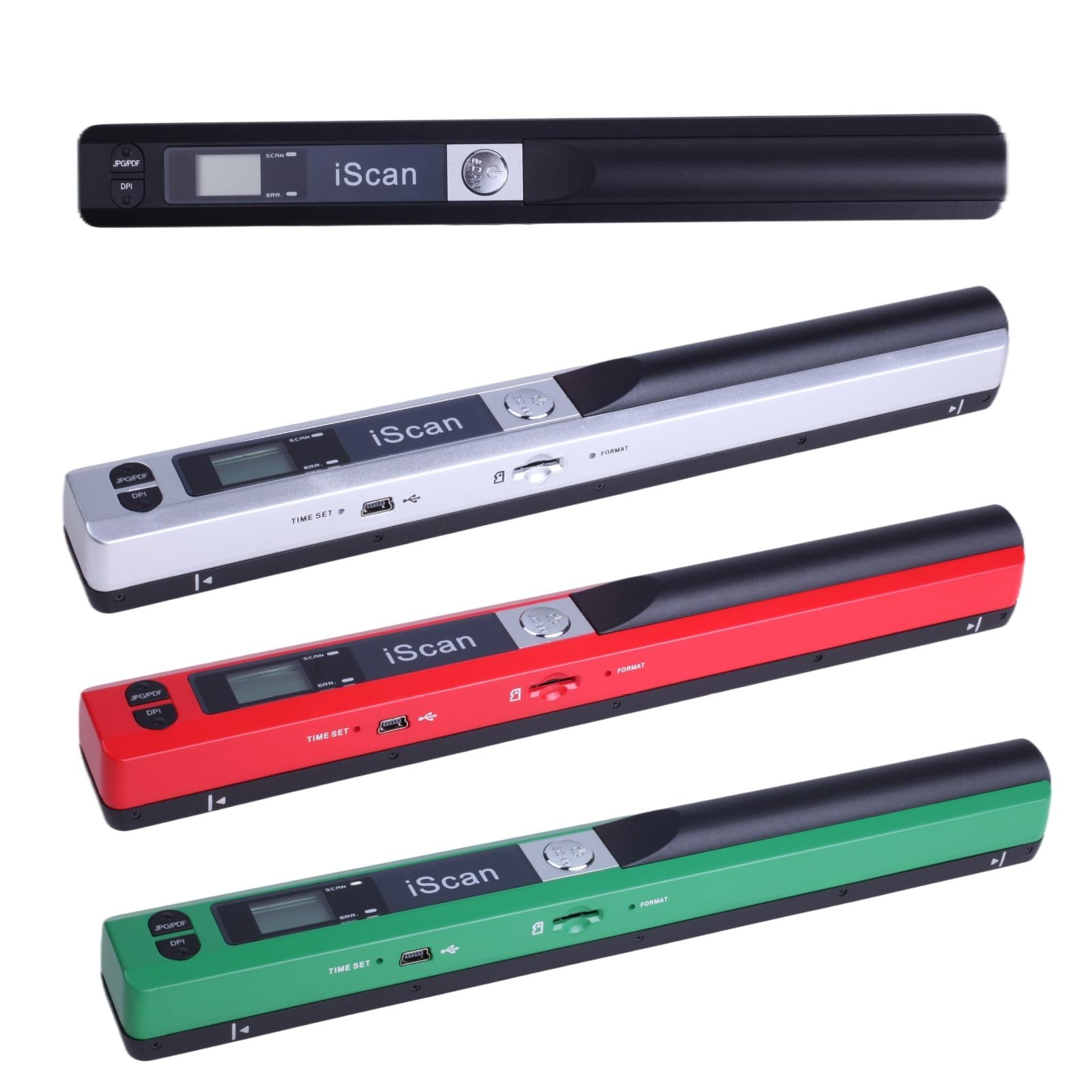 iScan Mini Handheld Portable Scanner 300/600/900DPI JEPG PDF Format Compact Black