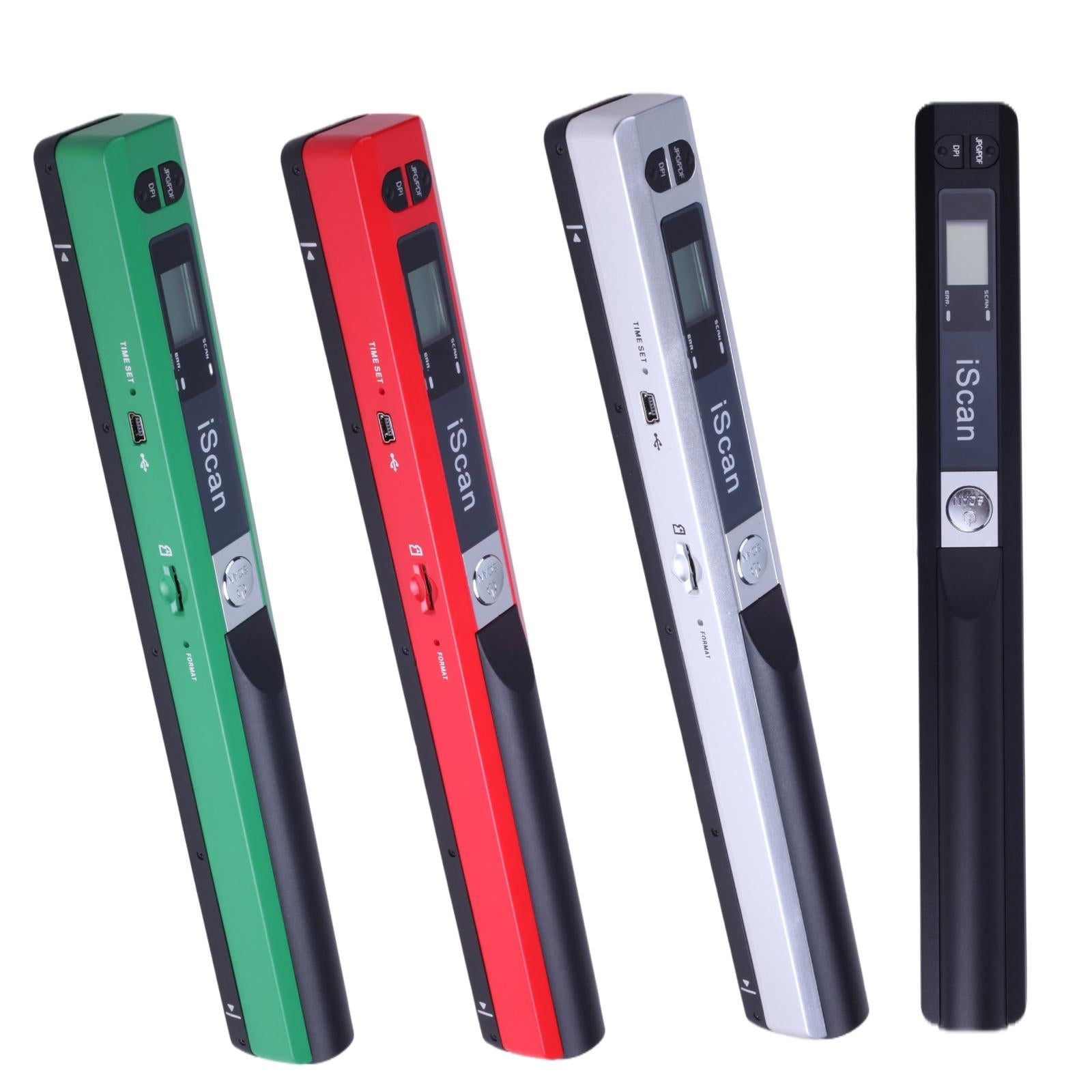 iScan Mini Handheld Portable Scanner 300/600/900DPI JEPG PDF Format Compact Black
