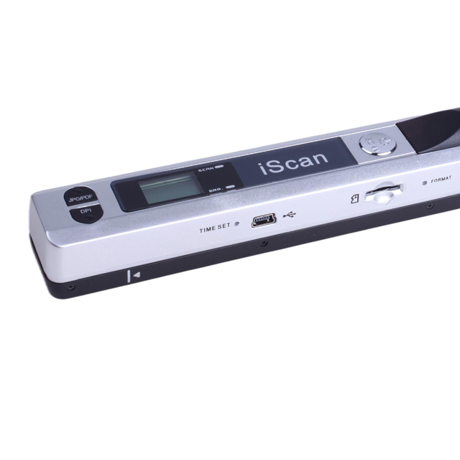 iScan Mini Handheld Portable Scanner 300/600/900DPI JEPG PDF Format Compact Silver