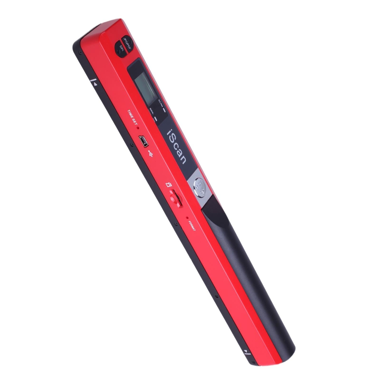 iScan Mini Handheld Portable Scanner 300/600/900DPI JEPG PDF Format Compact Red