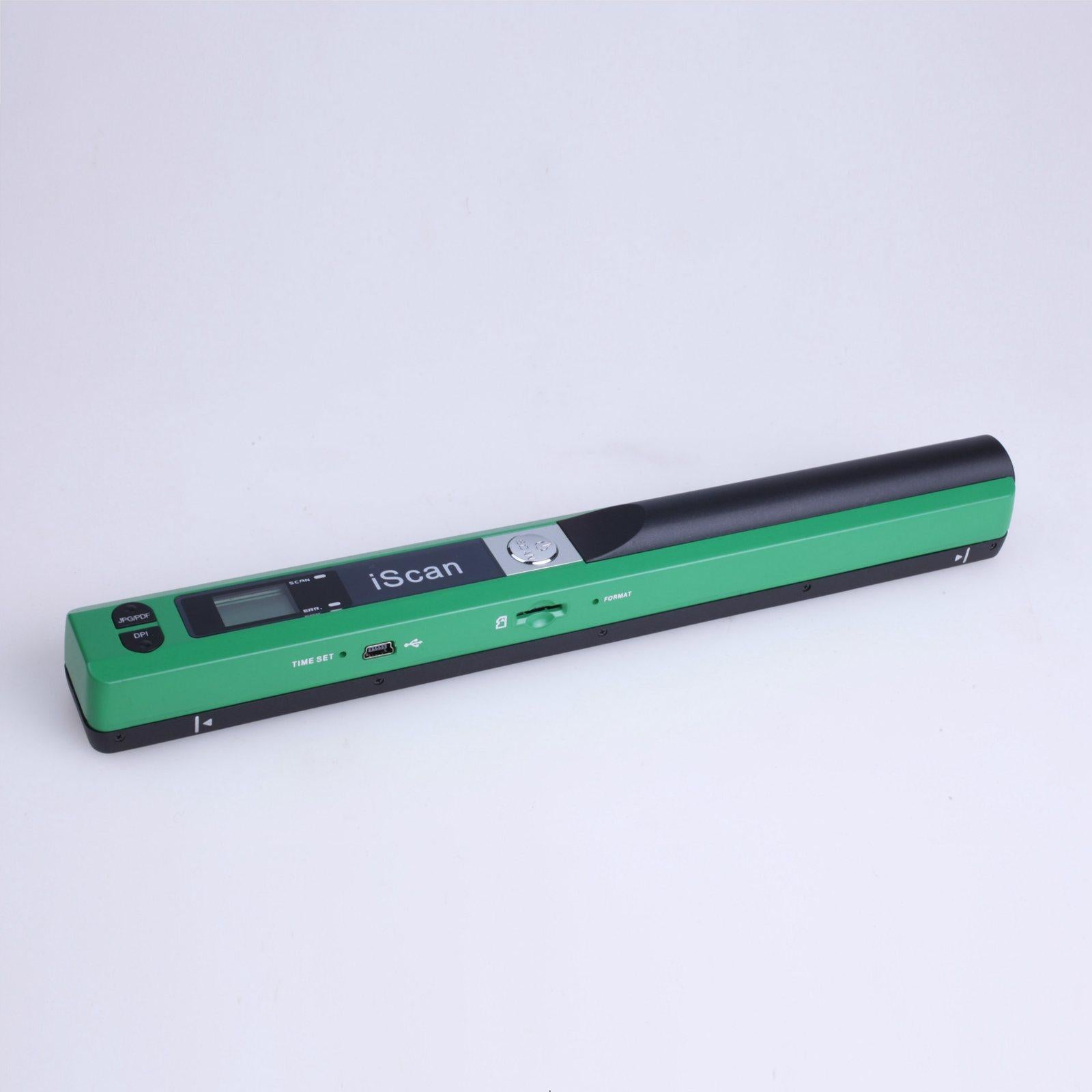 iScan Mini Handheld Portable Scanner 300/600/900DPI JEPG PDF Format Compact Green