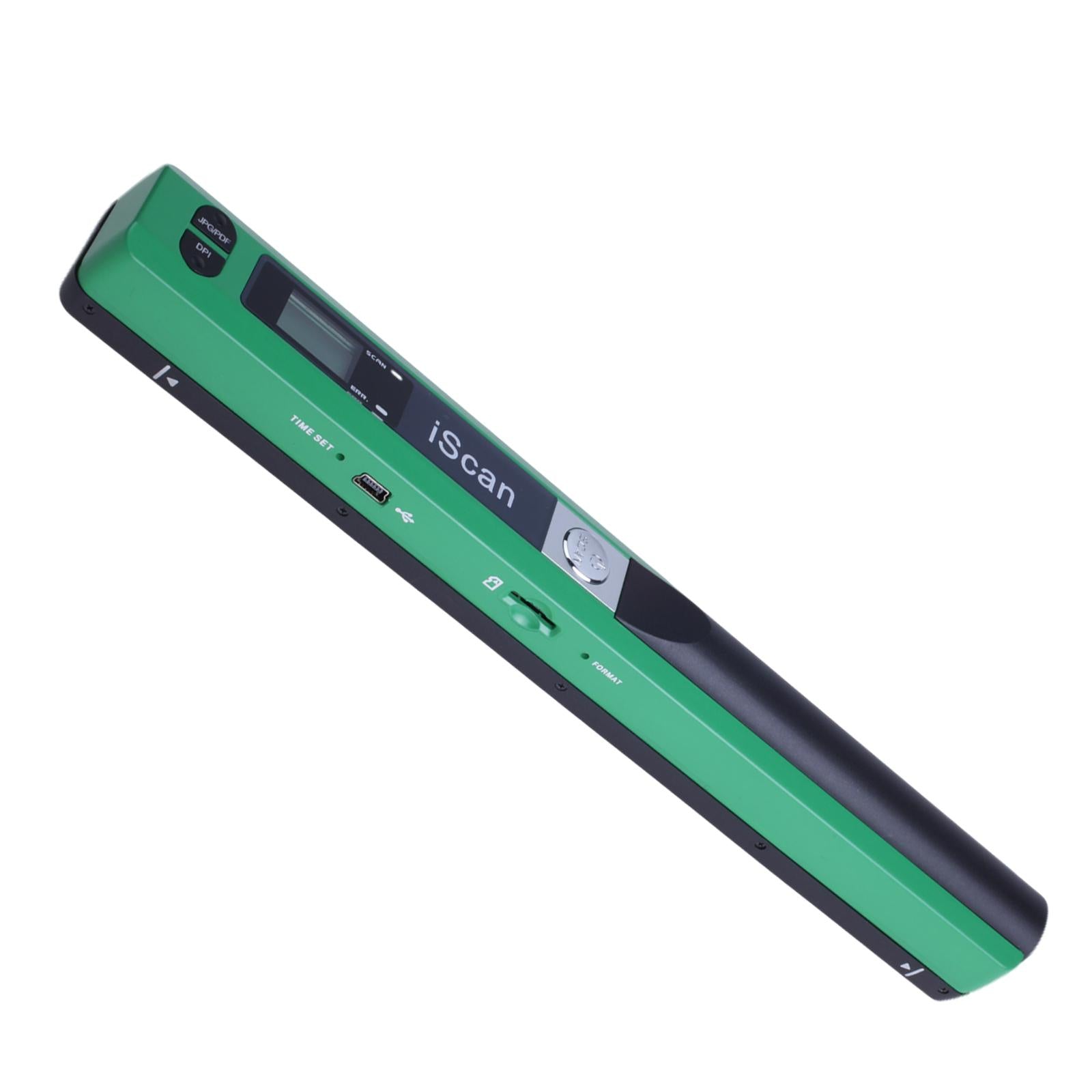 iScan Mini Handheld Portable Scanner 300/600/900DPI JEPG PDF Format Compact Green
