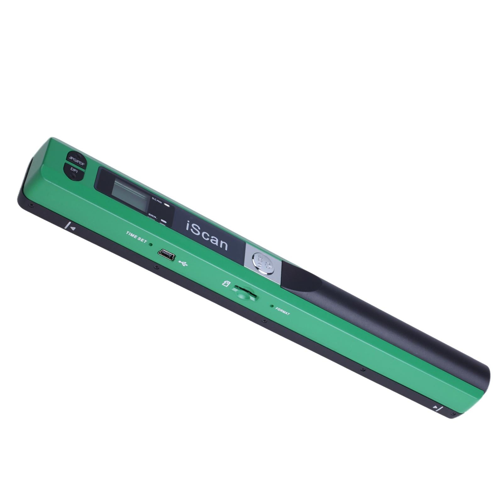 iScan Mini Handheld Portable Scanner 300/600/900DPI JEPG PDF Format Compact Green