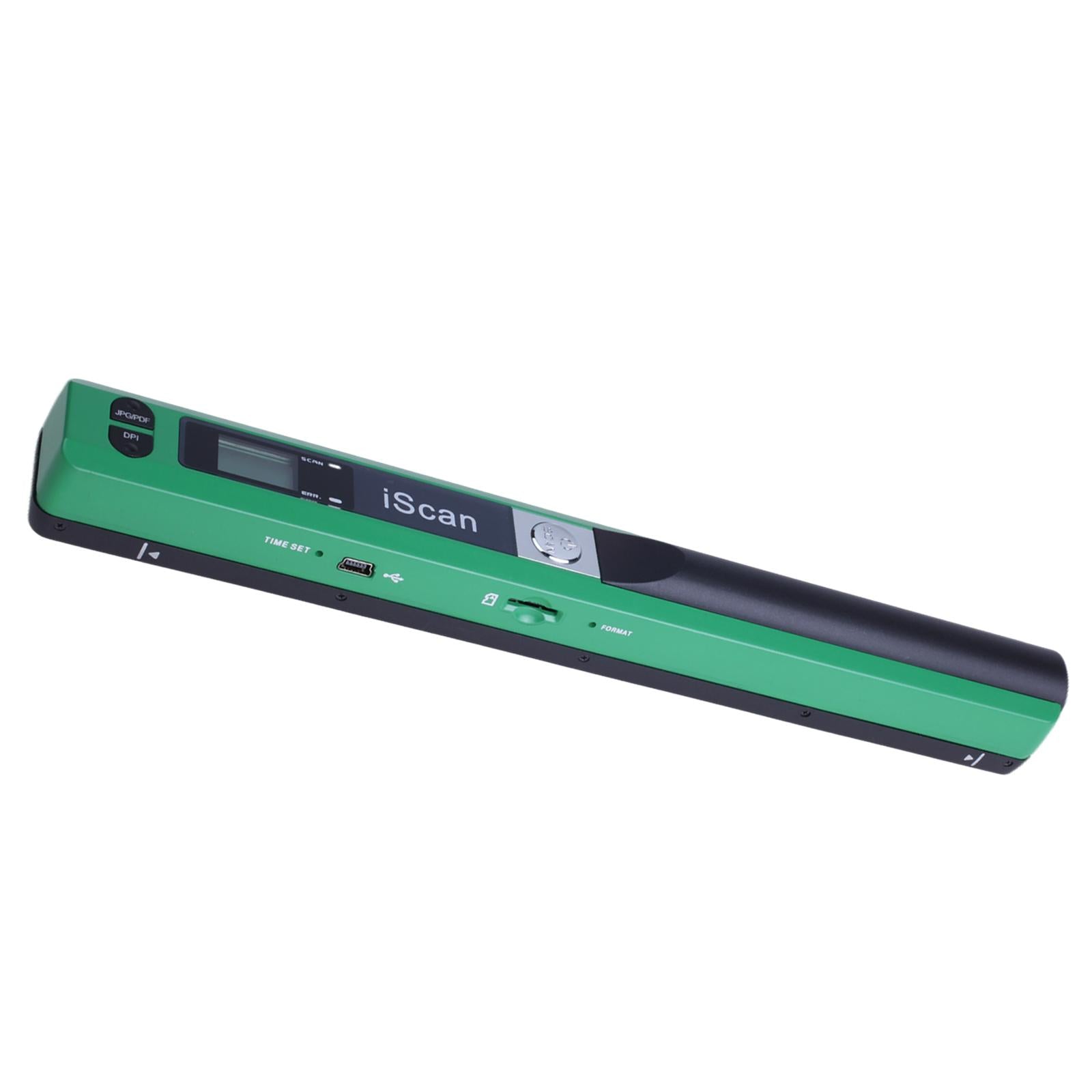 iScan Mini Handheld Portable Scanner 300/600/900DPI JEPG PDF Format Compact Green