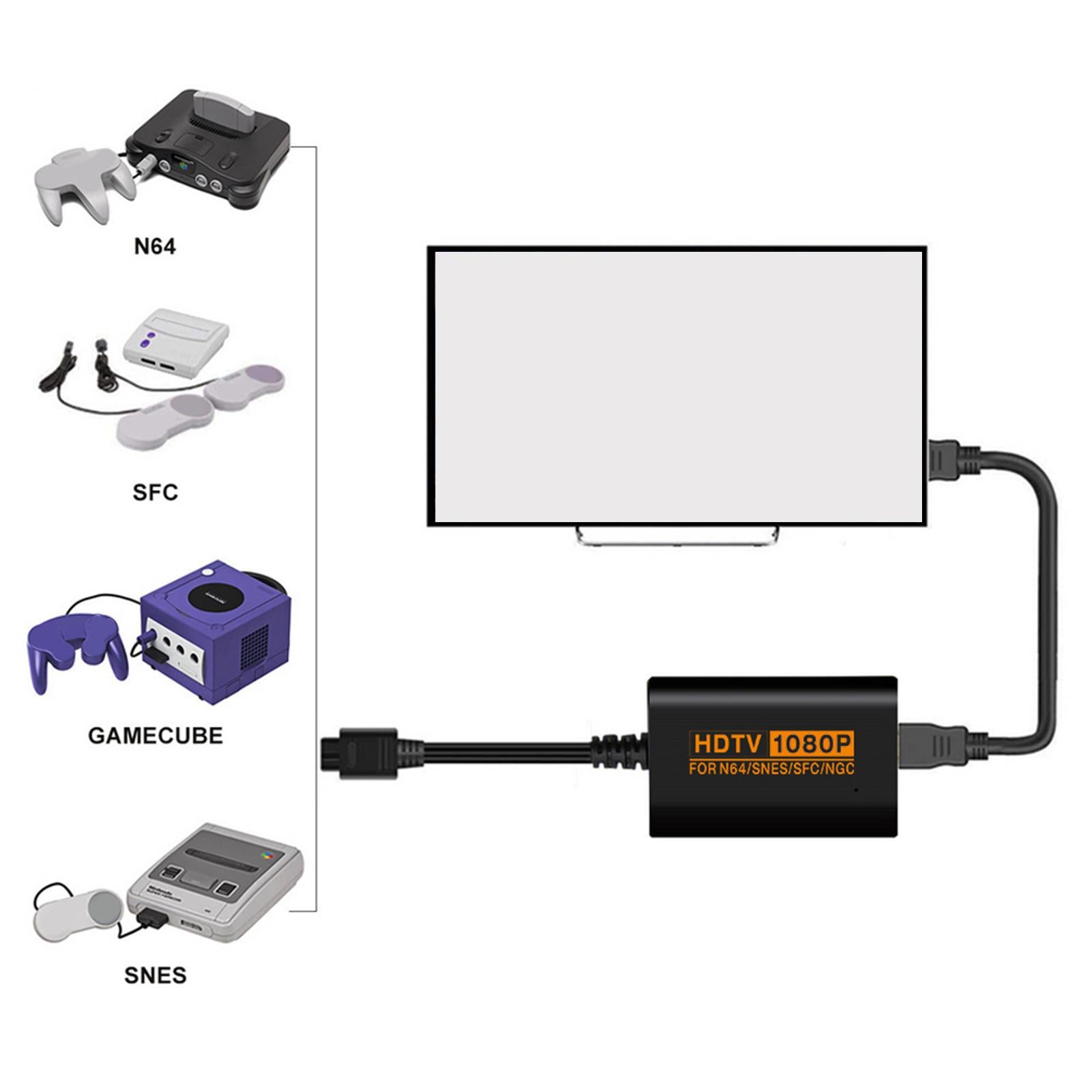 1080P HDMI Converter for N64 for SNES/SFC Retro Game Console Video Converter