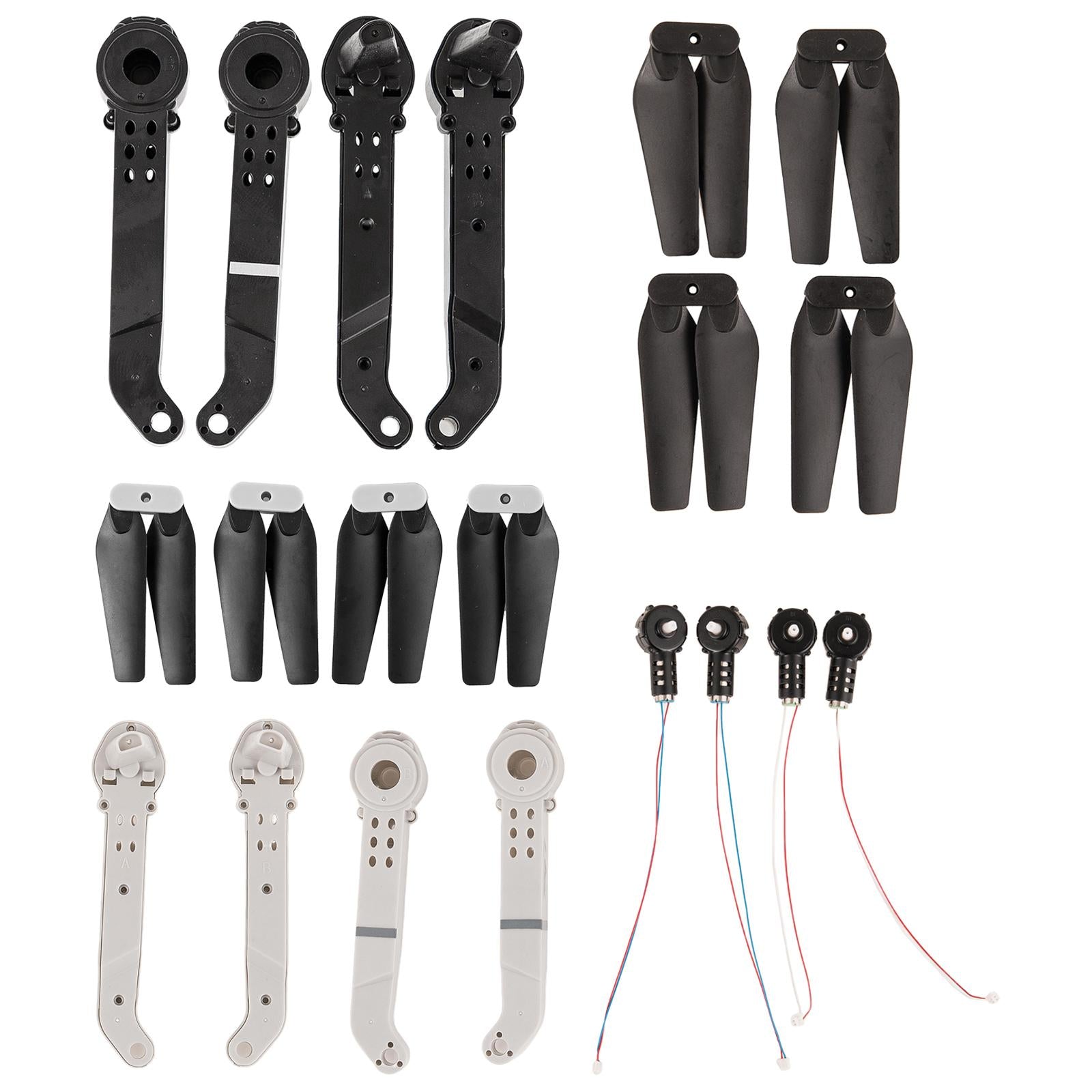 E99 Pro Drone Replacement Arm Motor Blades RC Drone Gift Black Arm