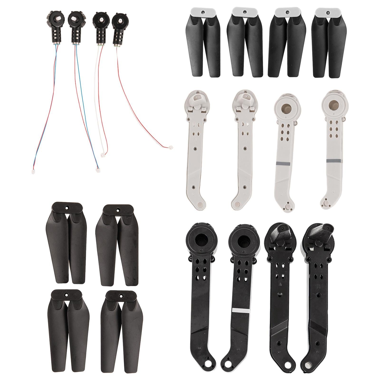 E99 Pro Drone Replacement Arm Motor Blades RC Drone Gift Black Arm