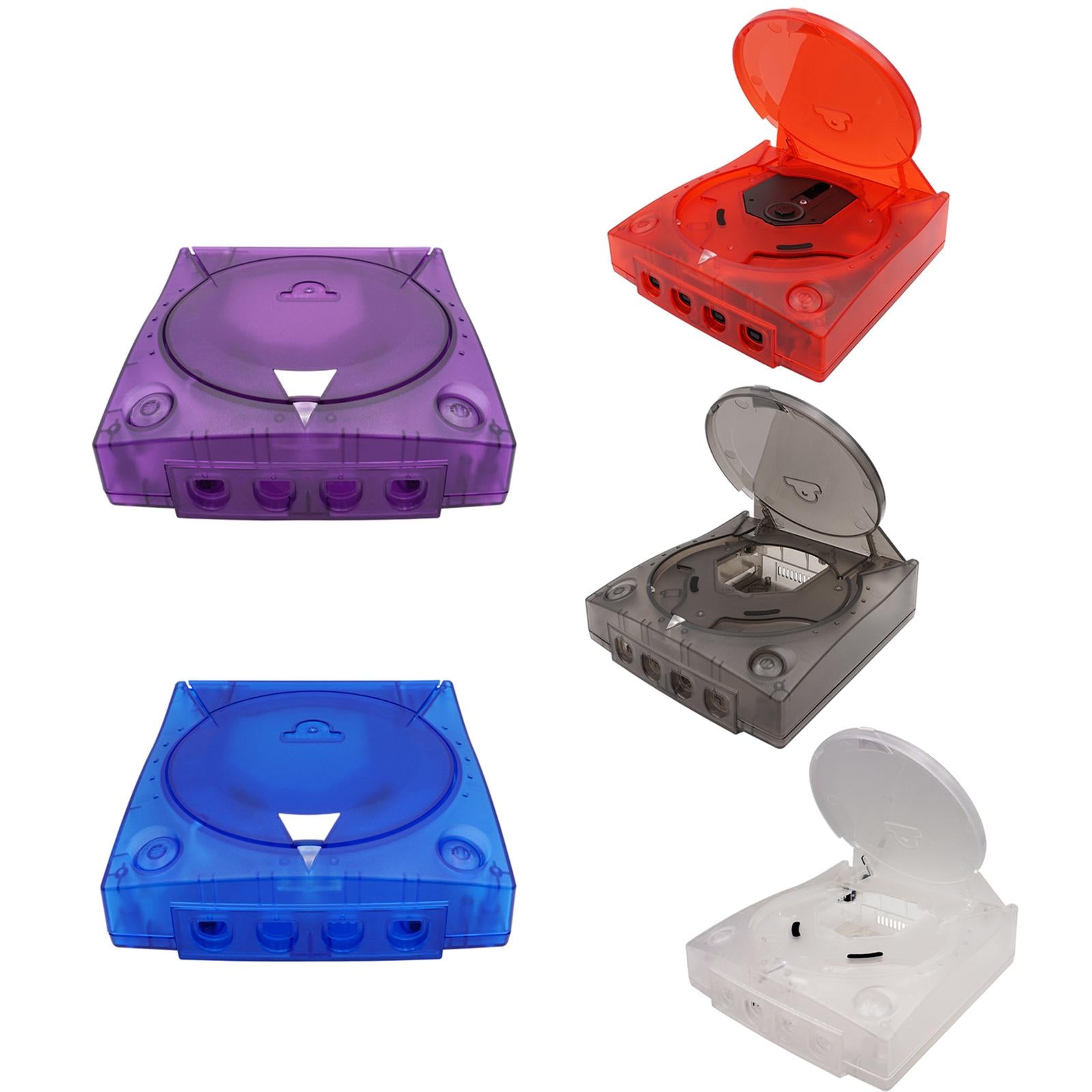 Clear Shell Cover for SEGA Dreamcast DC Easy to Remove Clear Black