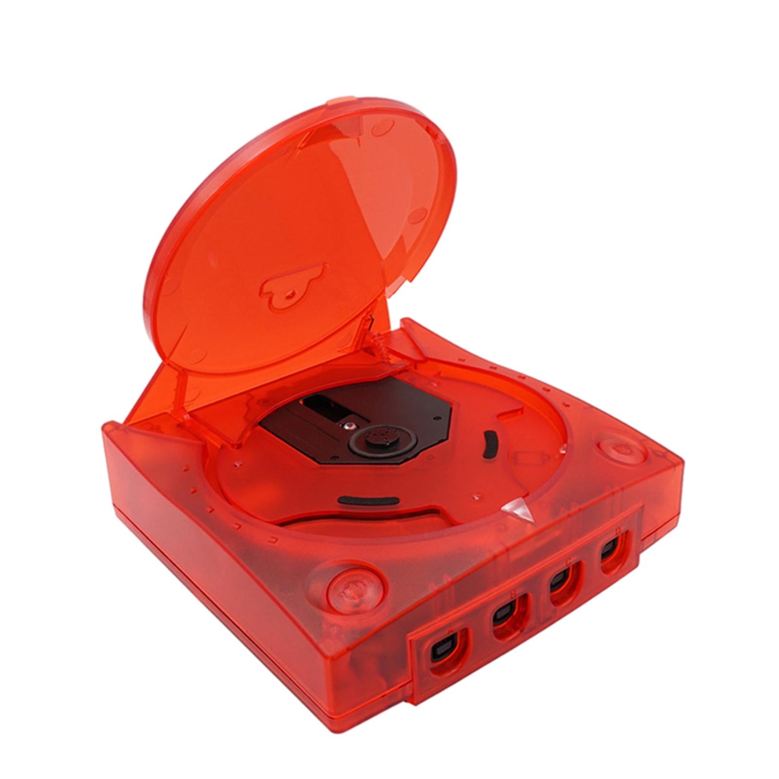 Clear Shell Cover for SEGA Dreamcast DC Easy to Remove Clear Red