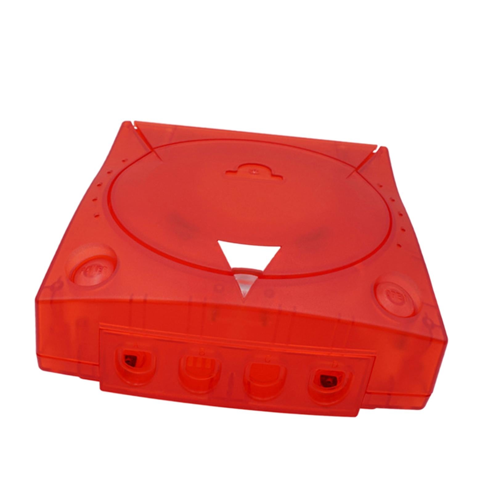 Clear Shell Cover for SEGA Dreamcast DC Easy to Remove Clear Red