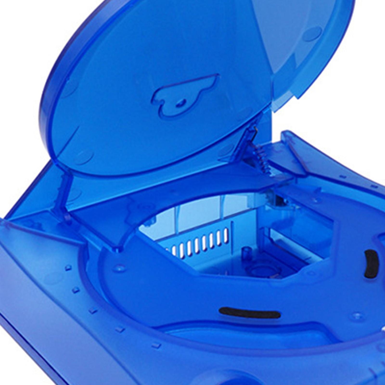 Clear Shell Cover for SEGA Dreamcast DC Easy to Remove Clear Blue
