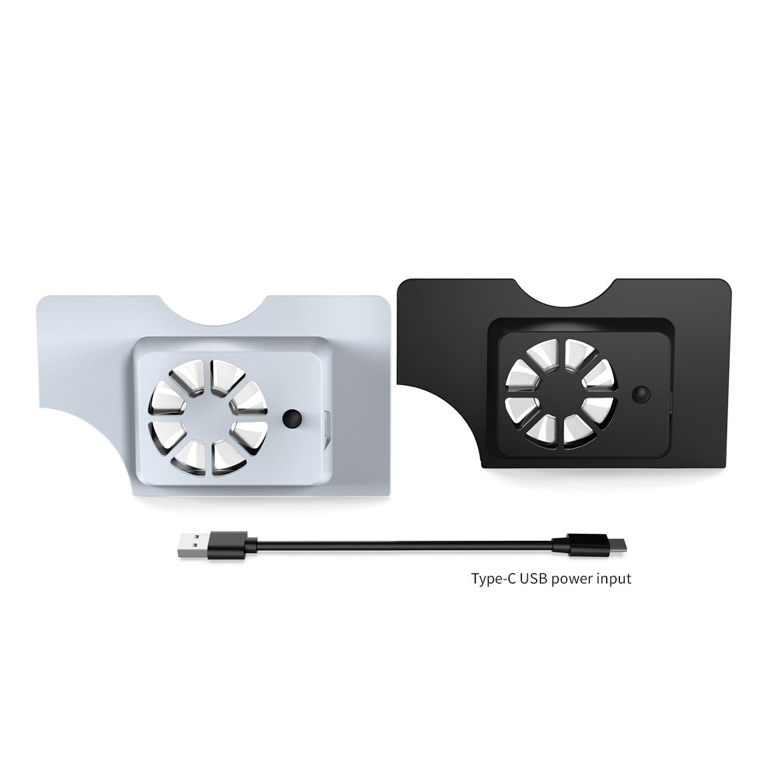 Plastic USB Cooling Fan USB/Type-C Cable Accessories for Switch OLED White